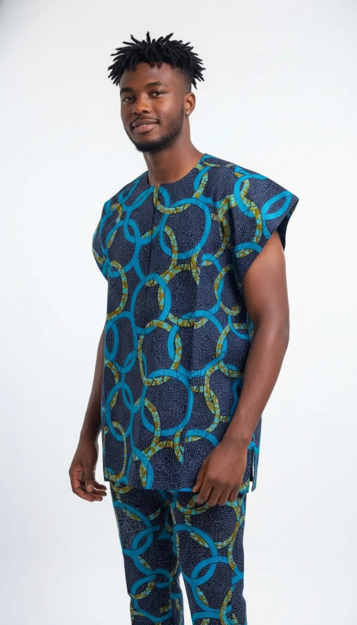 Eternal Rings Set - Men’s African-Inspired Outfit (US Men’s Size XXLarge)