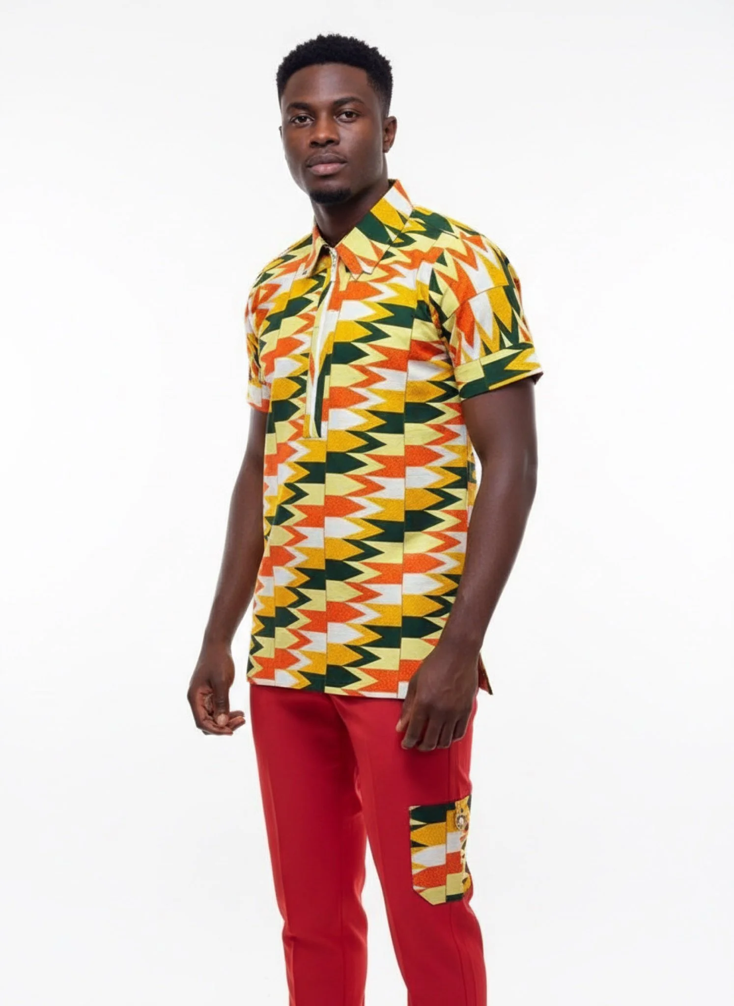 Legacy Threads Set - Men’s African-Inspired Outfit Set (US Men’s Size Large)