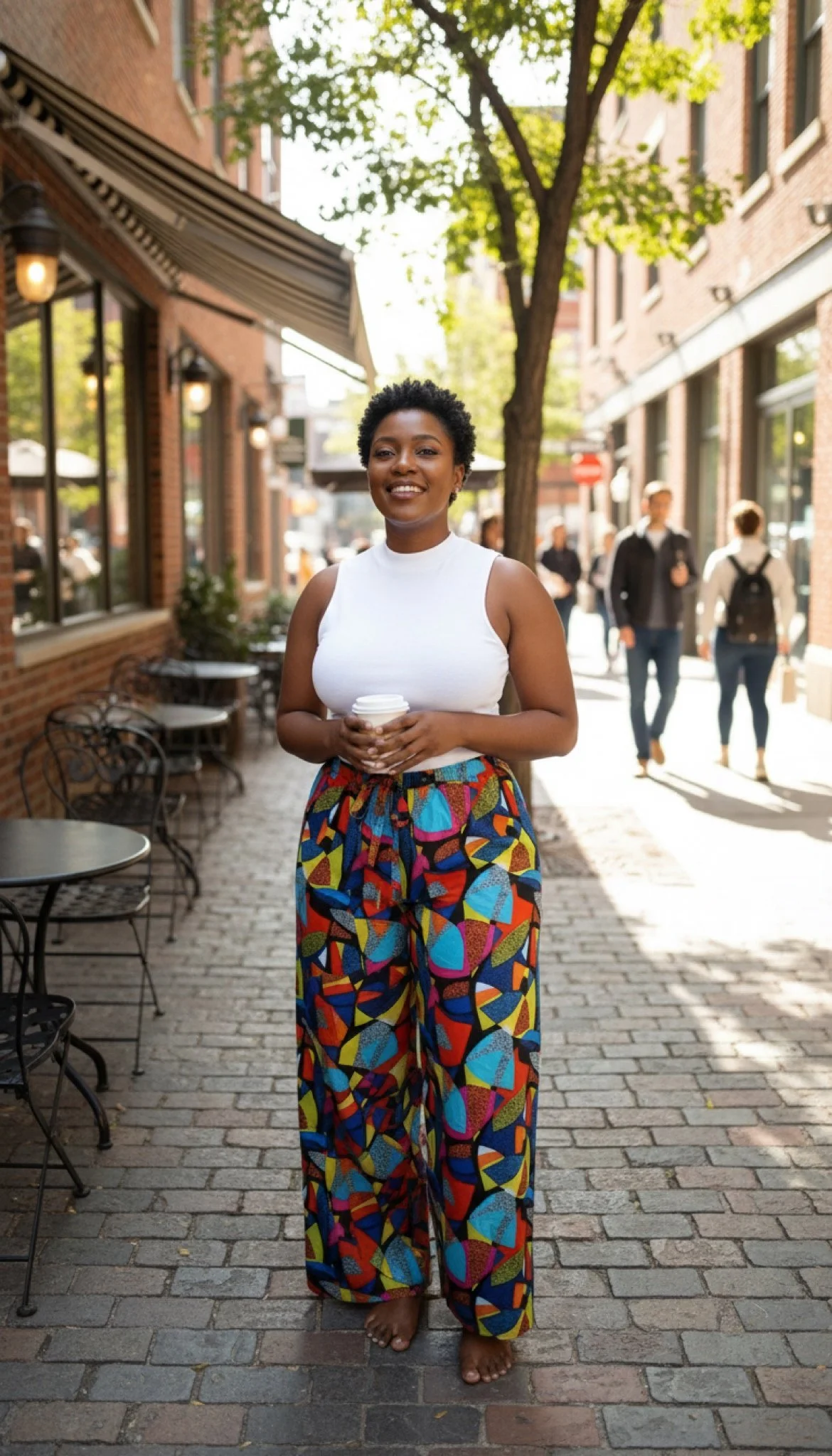 Ayele Vibe Palazzo Pants  - African Print Wide-Leg Pant