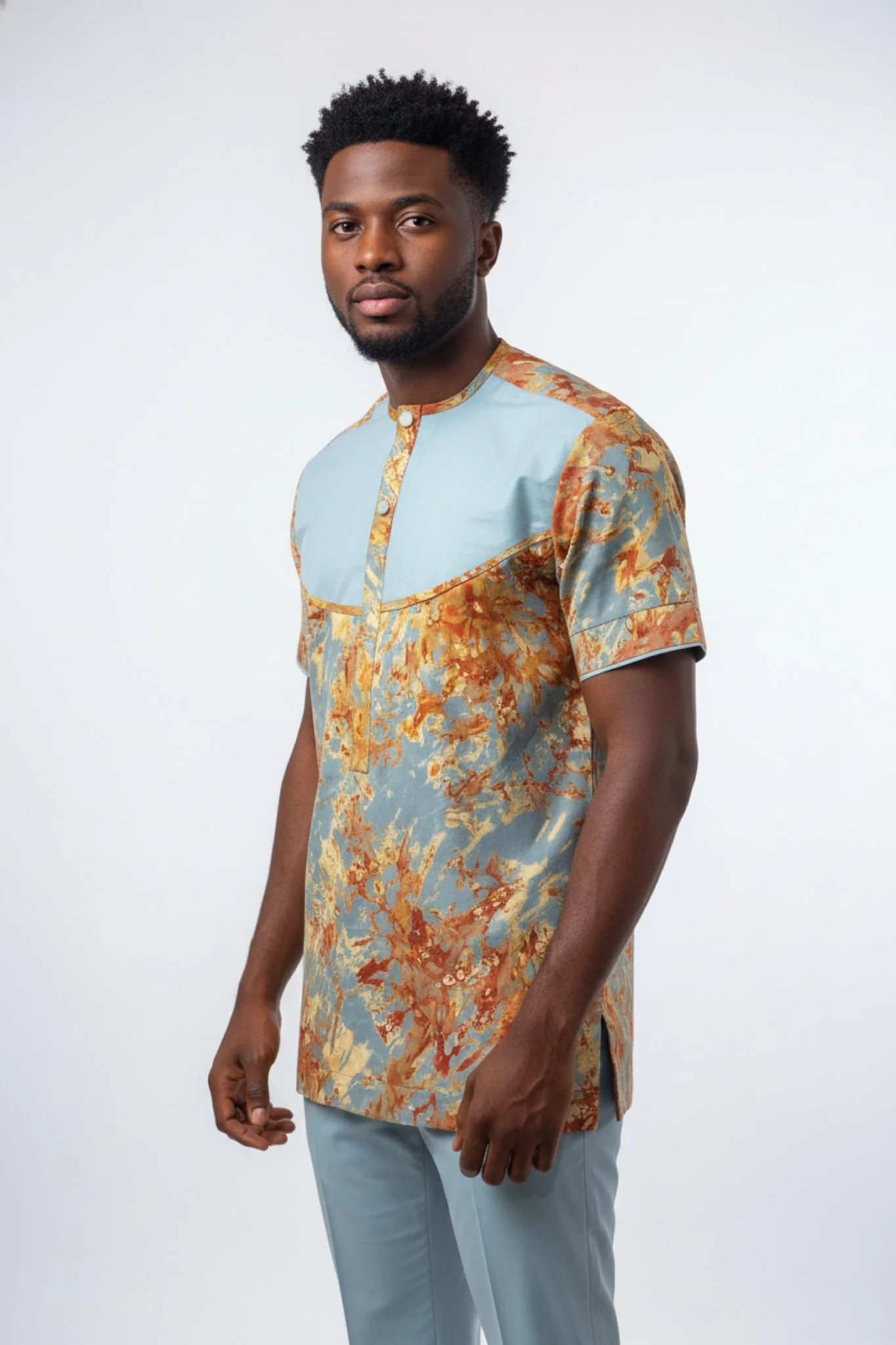 Sunset Mirage Set - Men’s African-Inspired Outfit (US Men’s Size XXLarge)