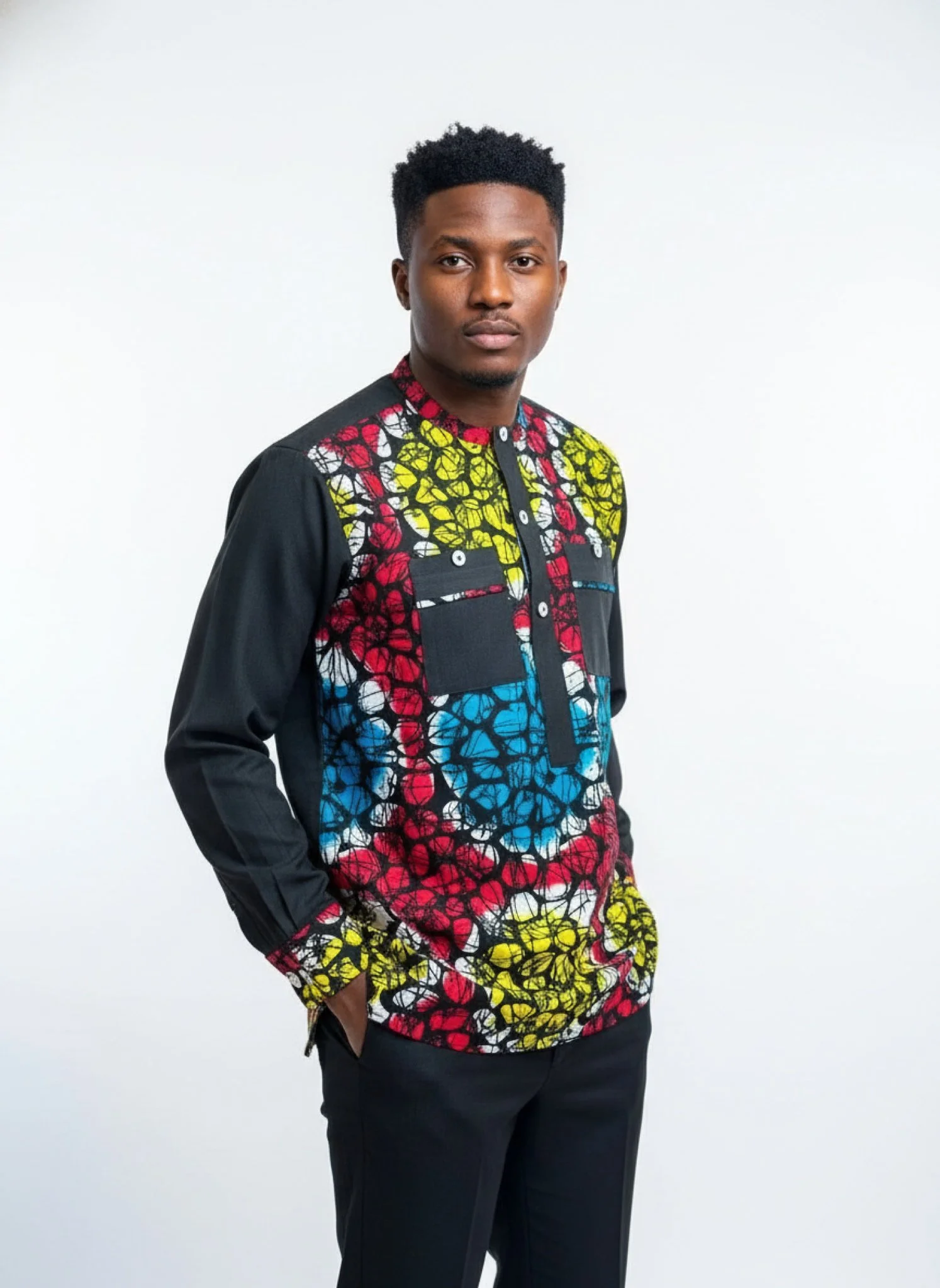 Heritage Mosaic Set - Men’s African-Inspired Outfit (US Men’s Size XLarge)