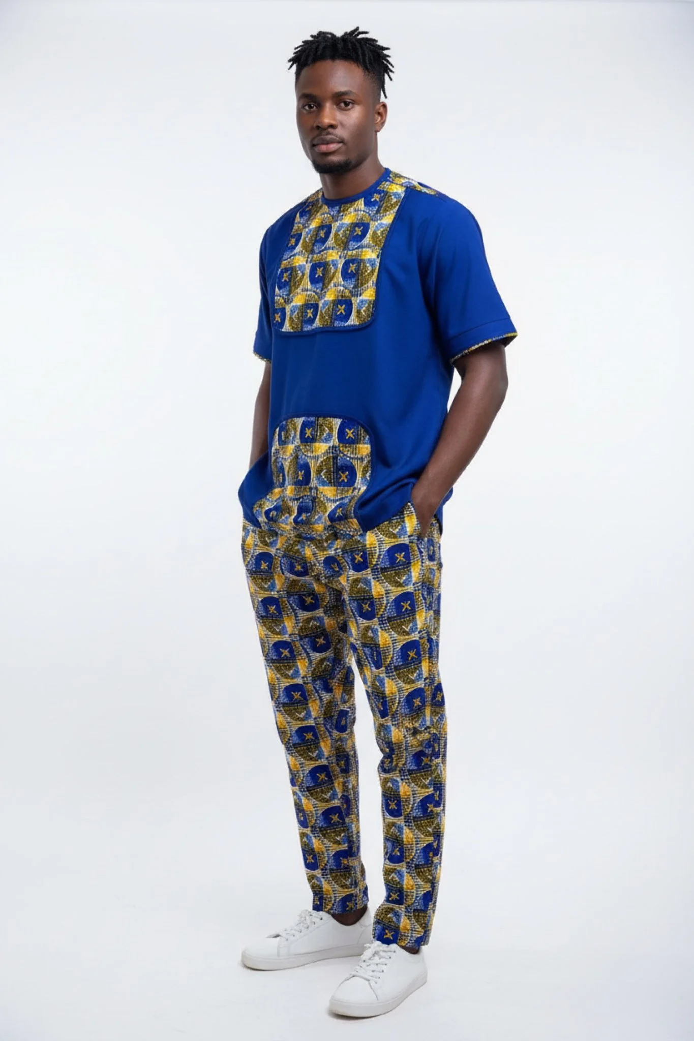 Sapphire Legacy Set - Men’s African-Inspired Outfit (US Men’s Size XXLarge)