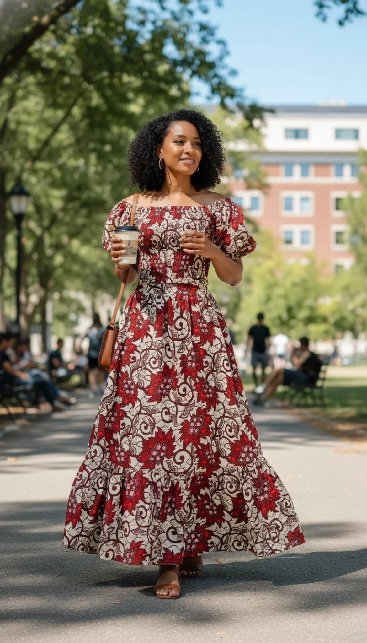 Floral Majesty Set - Women’s African-Inspired Outfit (US Women’s Size XLarge)