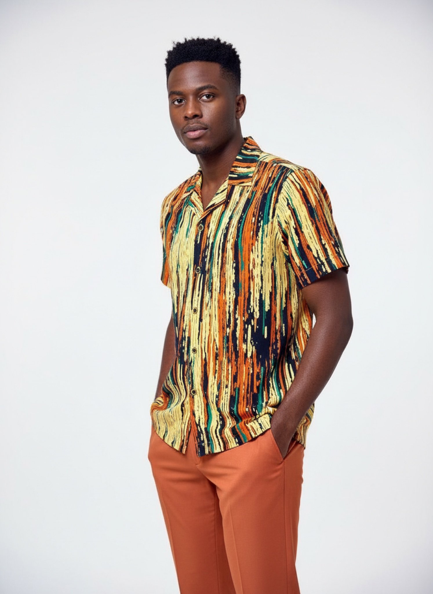 Sahara Drip Set - Men’s African-Inspired Outfit (US Men’s Size XXLarge)