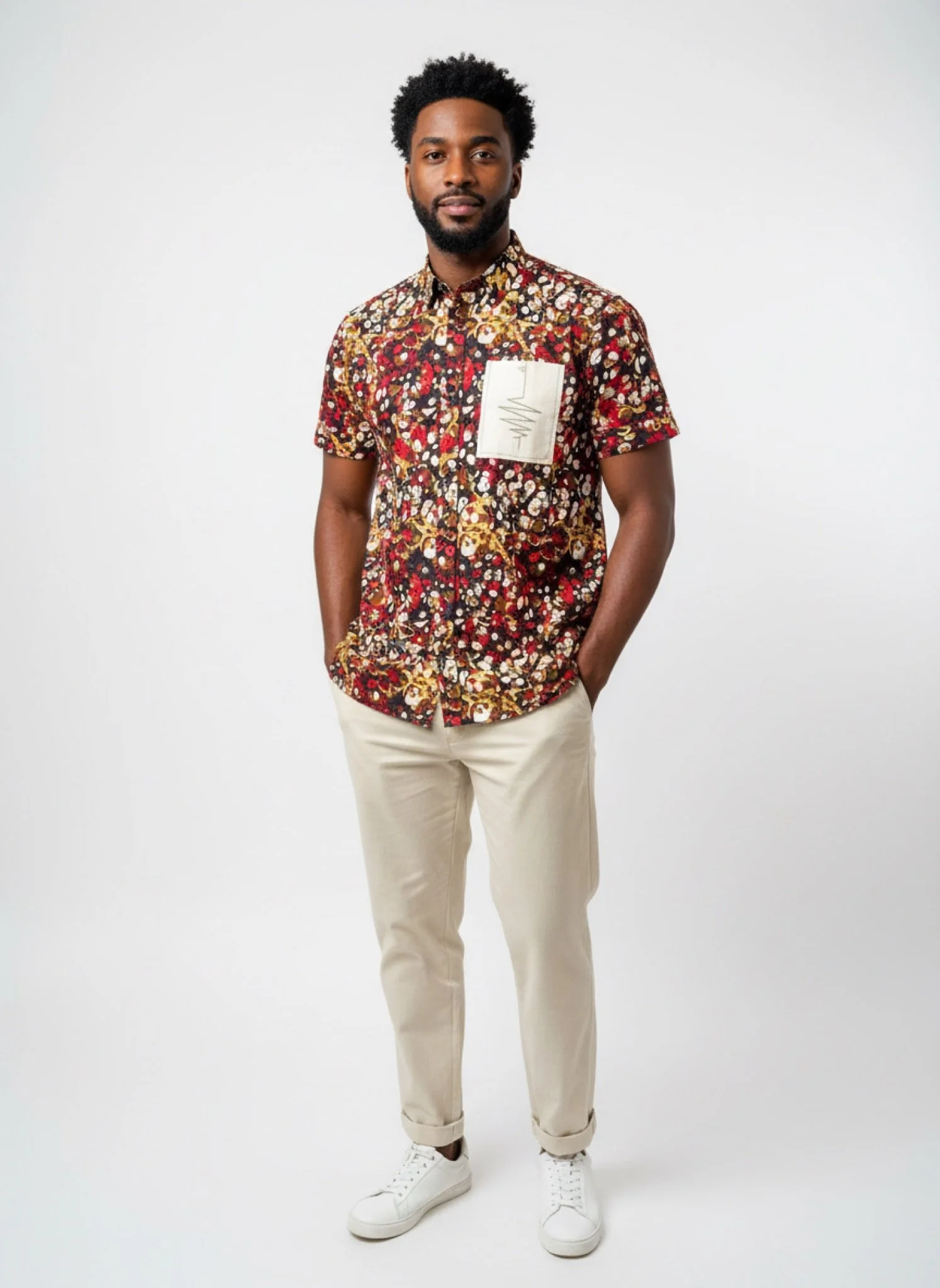 Solar Soul Set - Men’s African-Inspired Outfit Set (US Men’s Size Large)