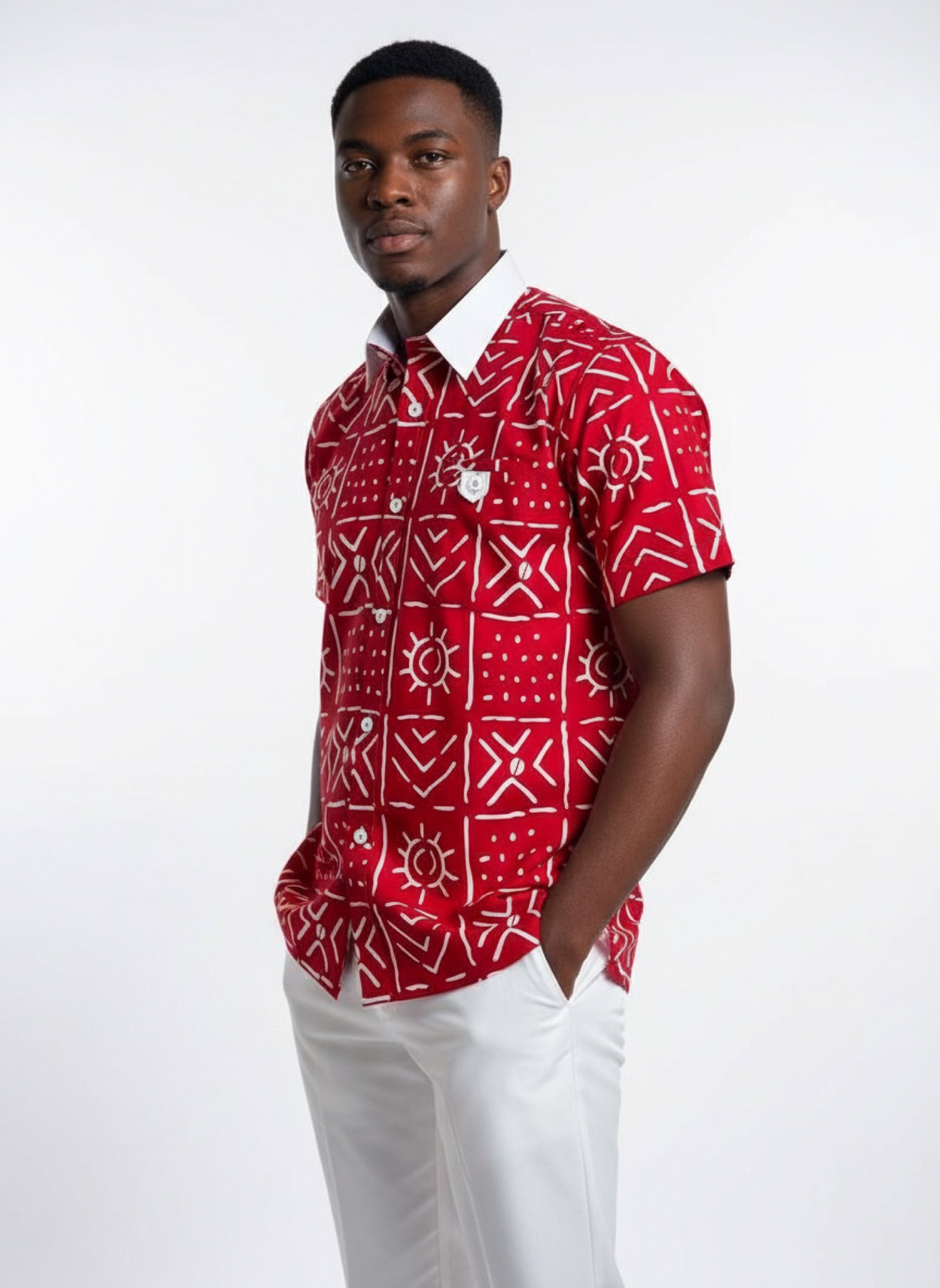 Togbui Echo Set - Men’s African-Inspired Outfit (US Men’s Size XLarge)