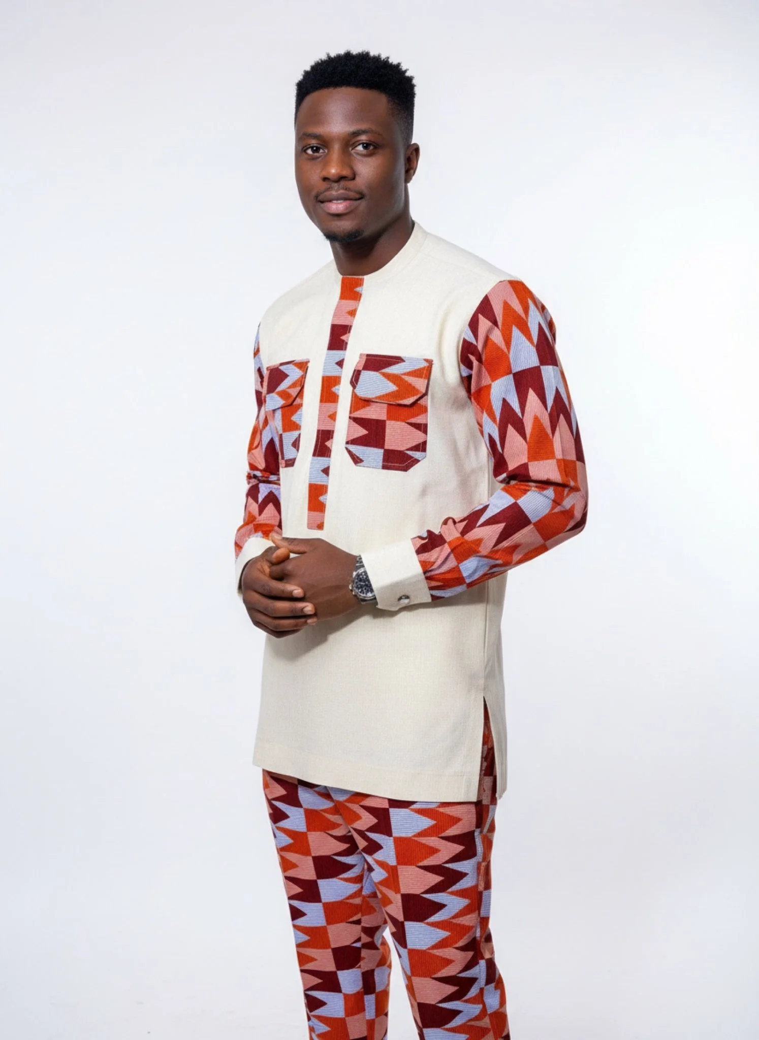 Ancestral Rise Set - Men’s African-Inspired Outfit (US Men’s Size XLarge)