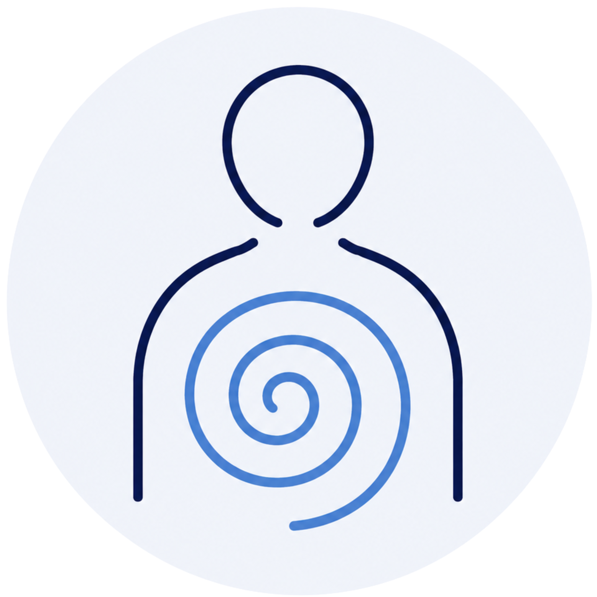 An icon to represent carrying trauma in the body