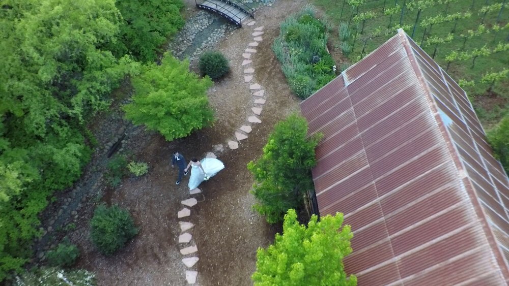 Daniel &amp; Danielle's Wedding from our SkyCam | Monte Verde Inn
