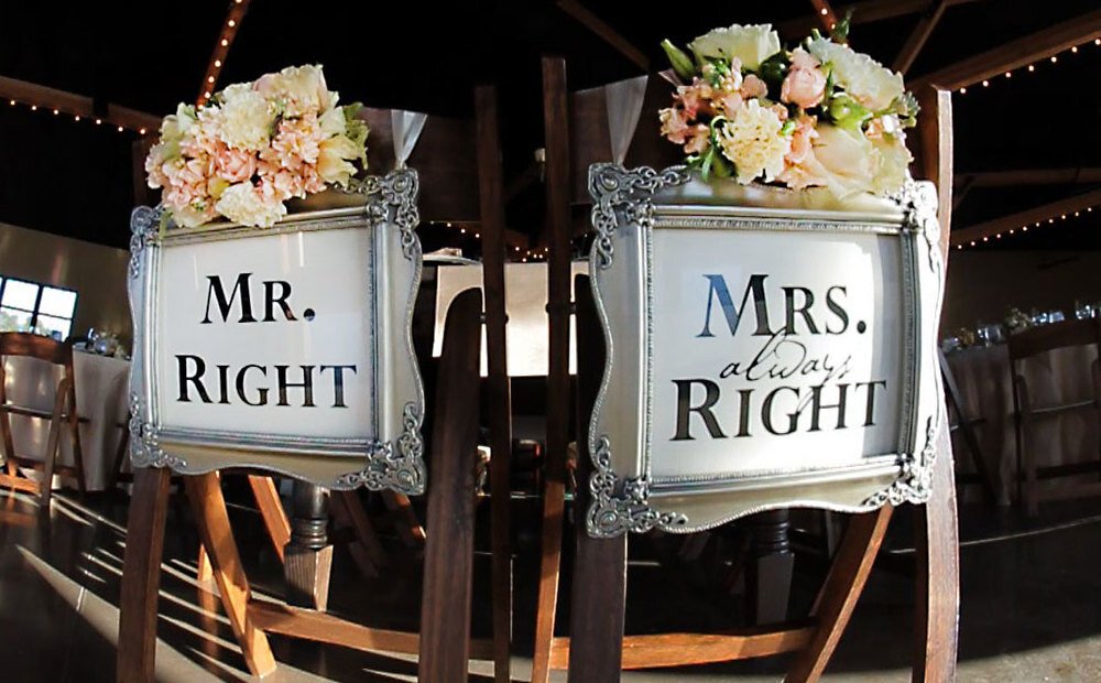 Chris and Jen's Reception Chairs