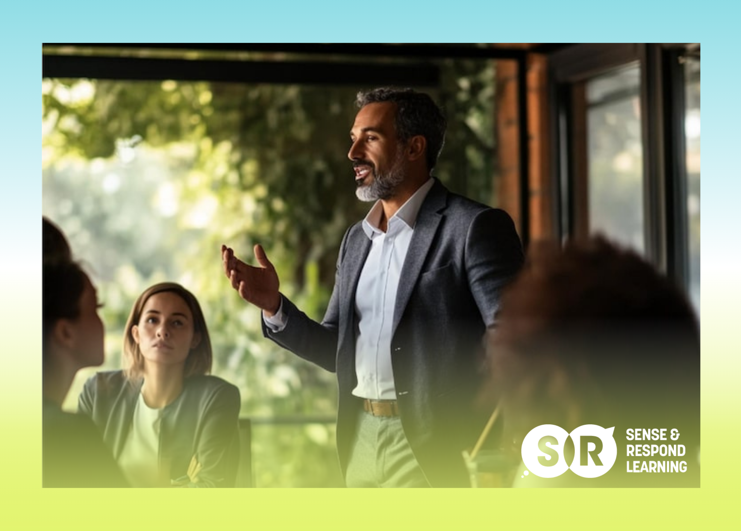 Agile coach having a one-on-one coaching conversation with an executive