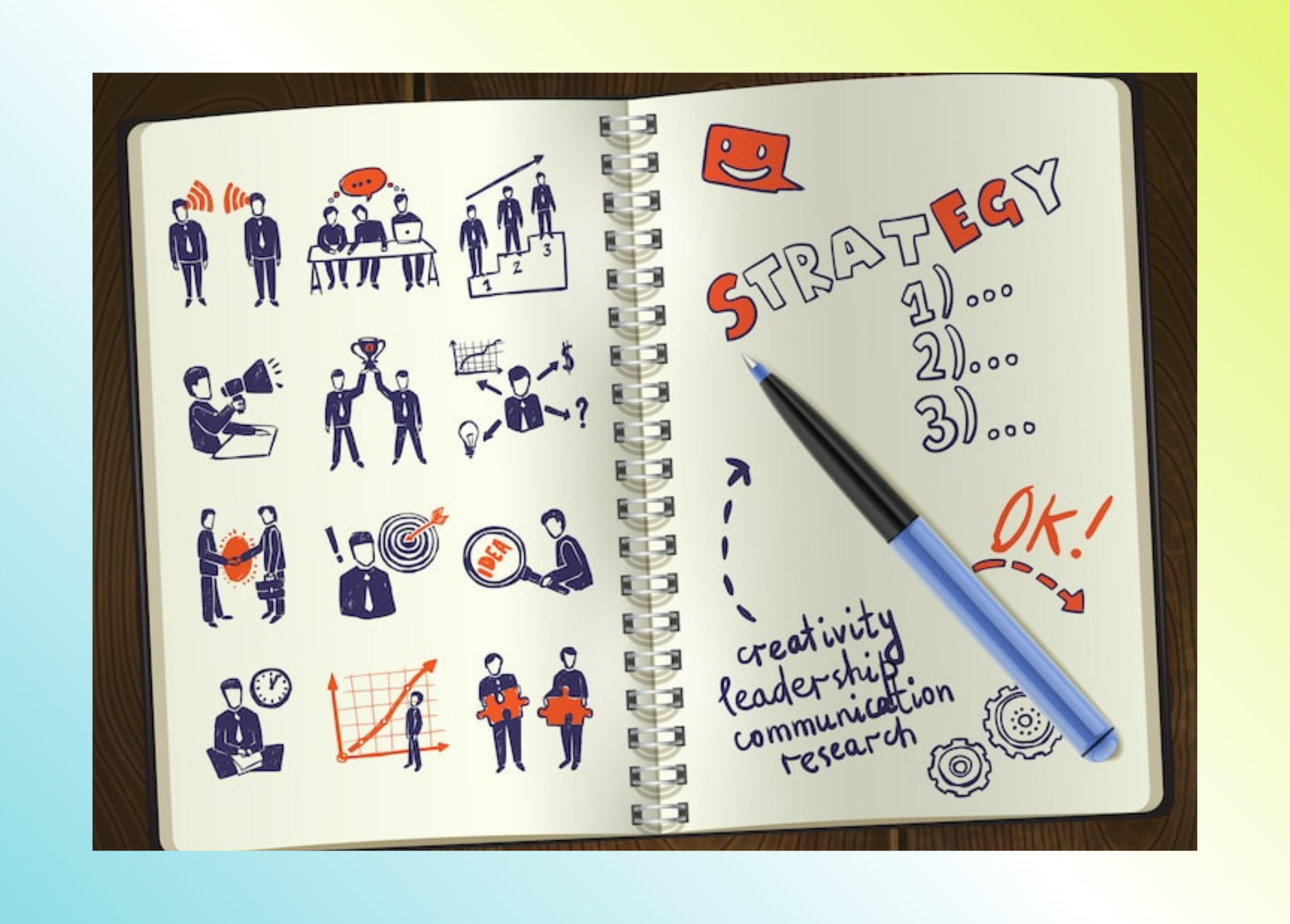 Team members creating user persona sketches on sticky notes during a workshop