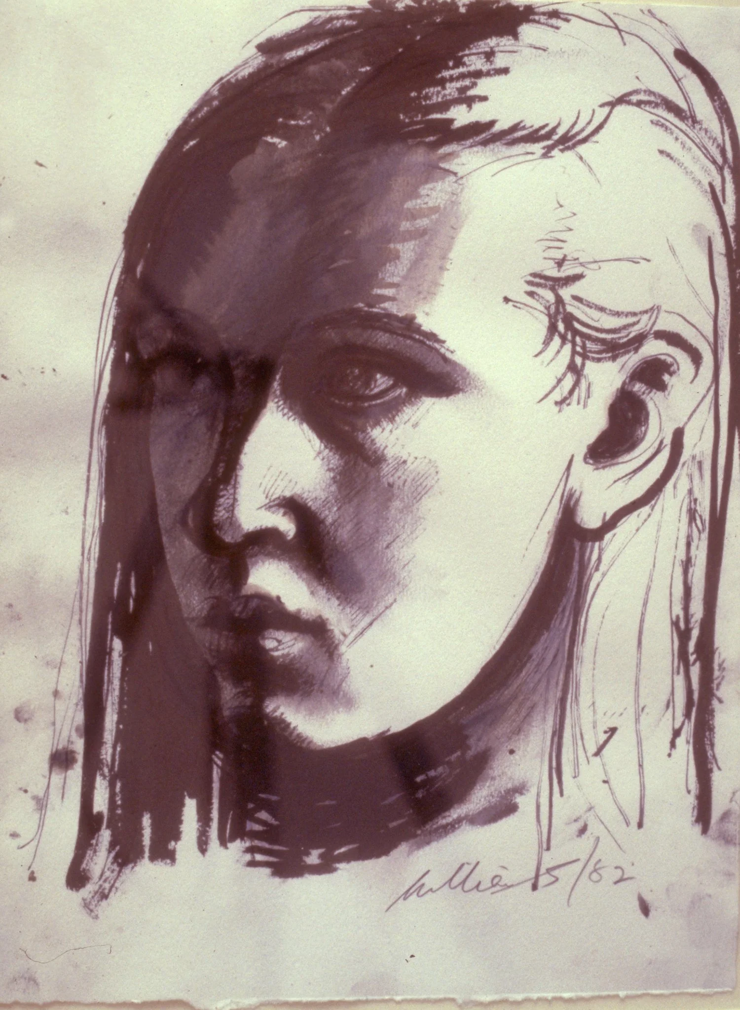 SW. Ink on Paper. 13' high. Private Collection.