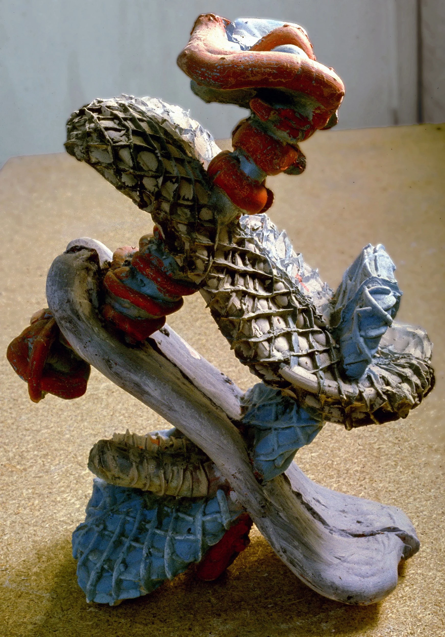 Troubador III. Plaster and paint. 24' high. 1975.