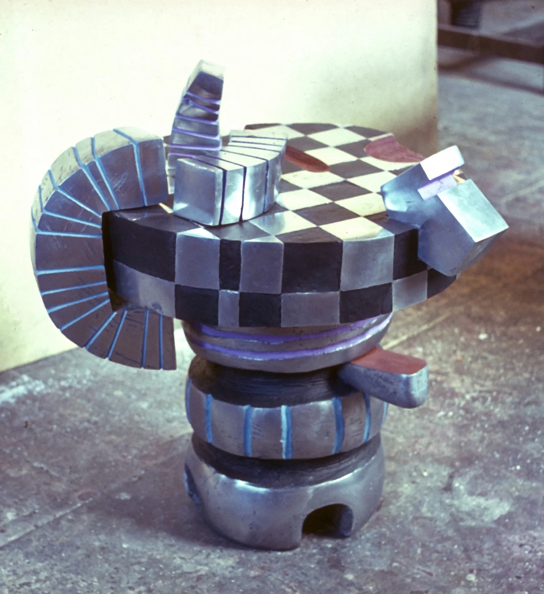 Table. Cast aluminium and paint. 1965. 