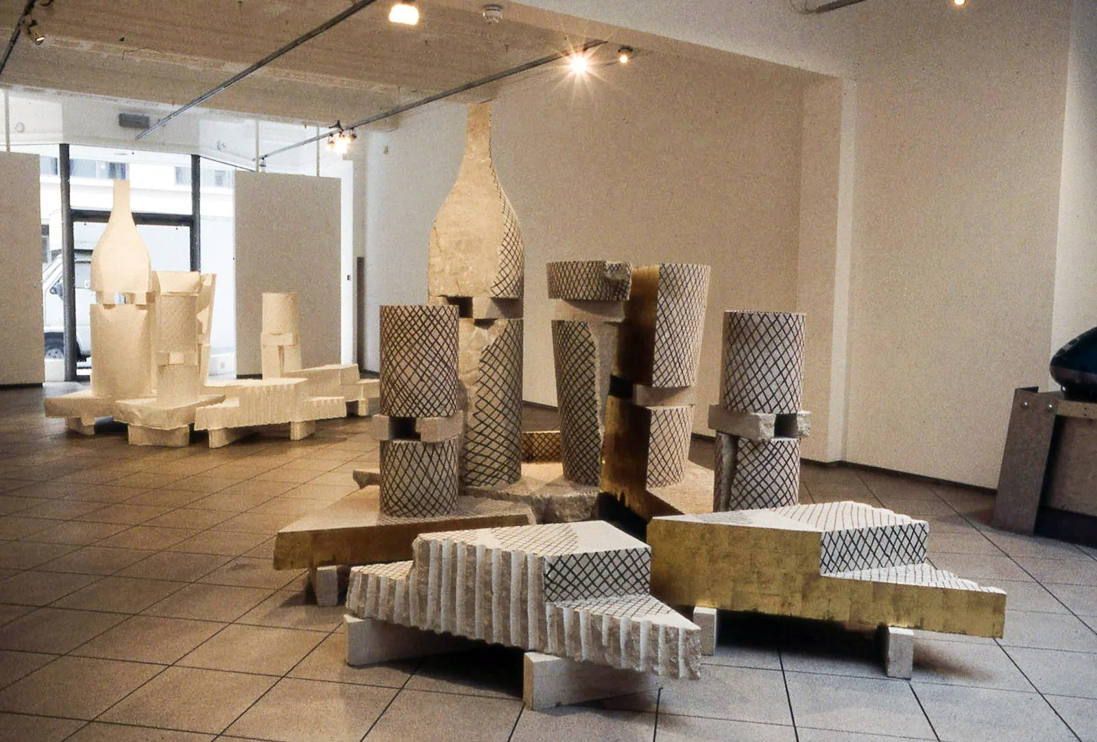 Echo Installation. Portland stone & cast paper.