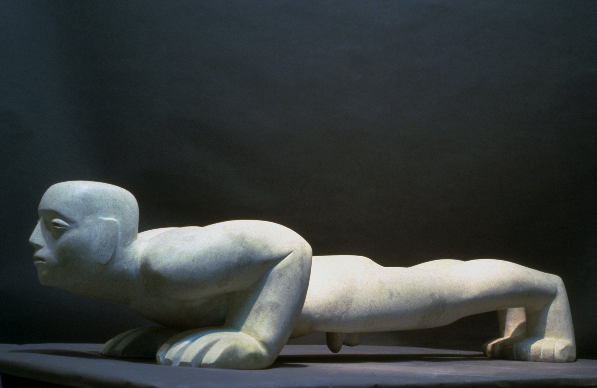 Stone Bridge I. Hoptonwood Stone. 70' long.
1988. Private Collection.