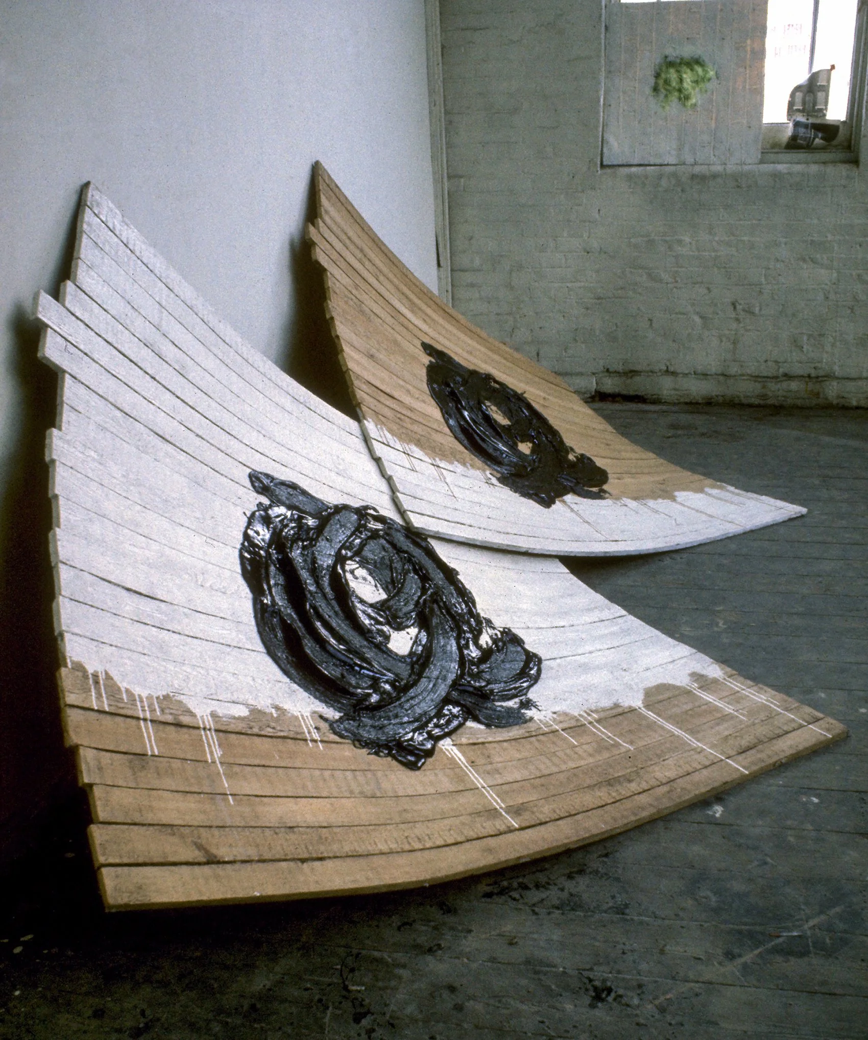 Regatta. Fibreglass casting and paint. 12ft long x 4ft high. 1974.