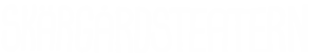 Text: Skärgårdsteatern i stiliserat typsnitt