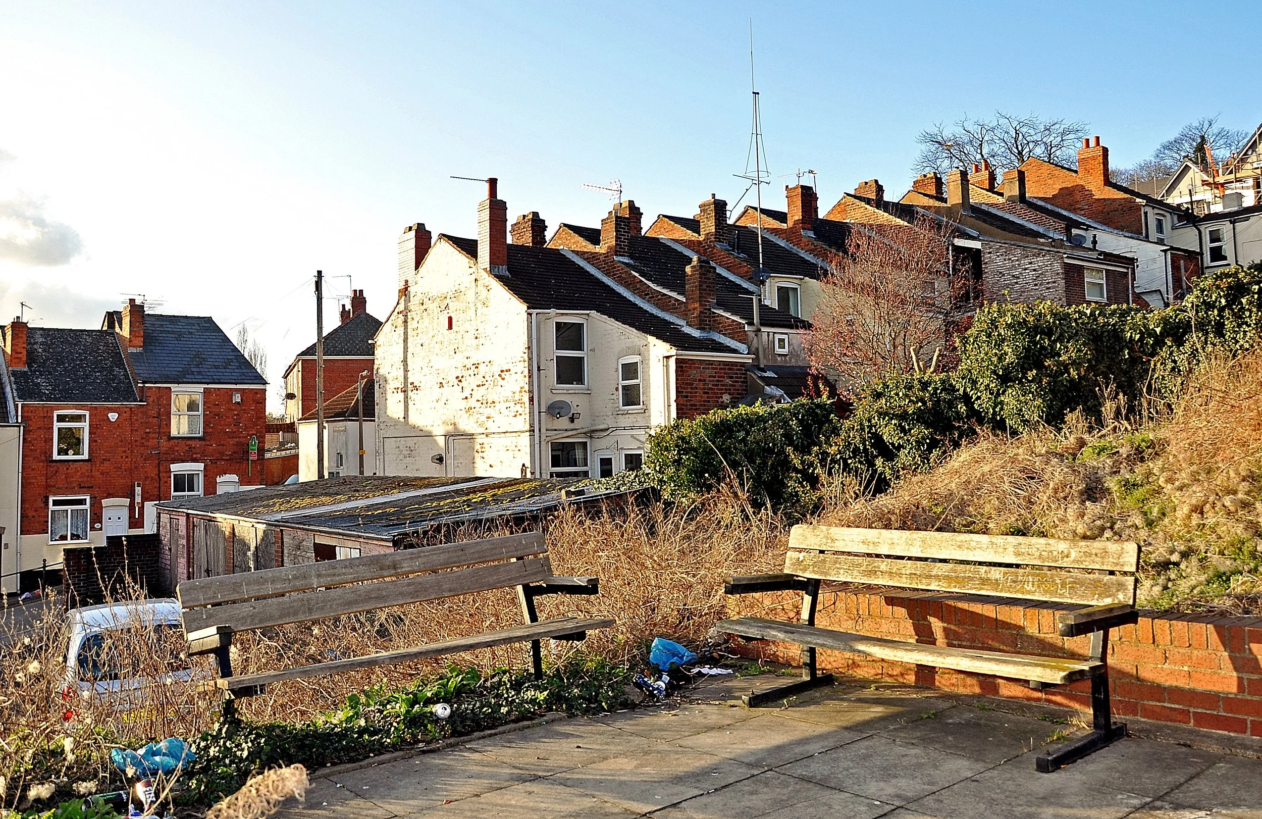 Old Motherby Hill seating area. 