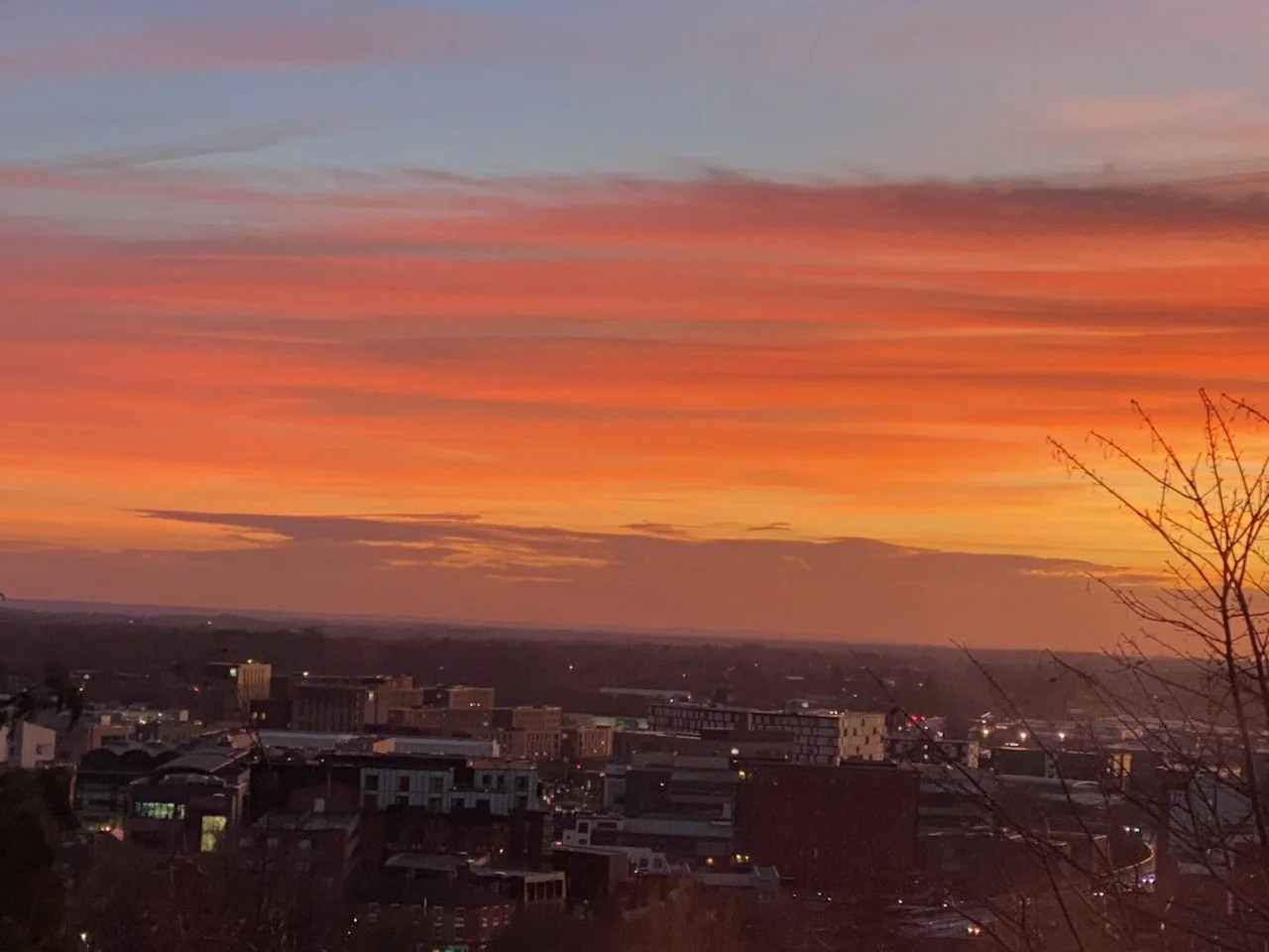 Sunset from The Heights