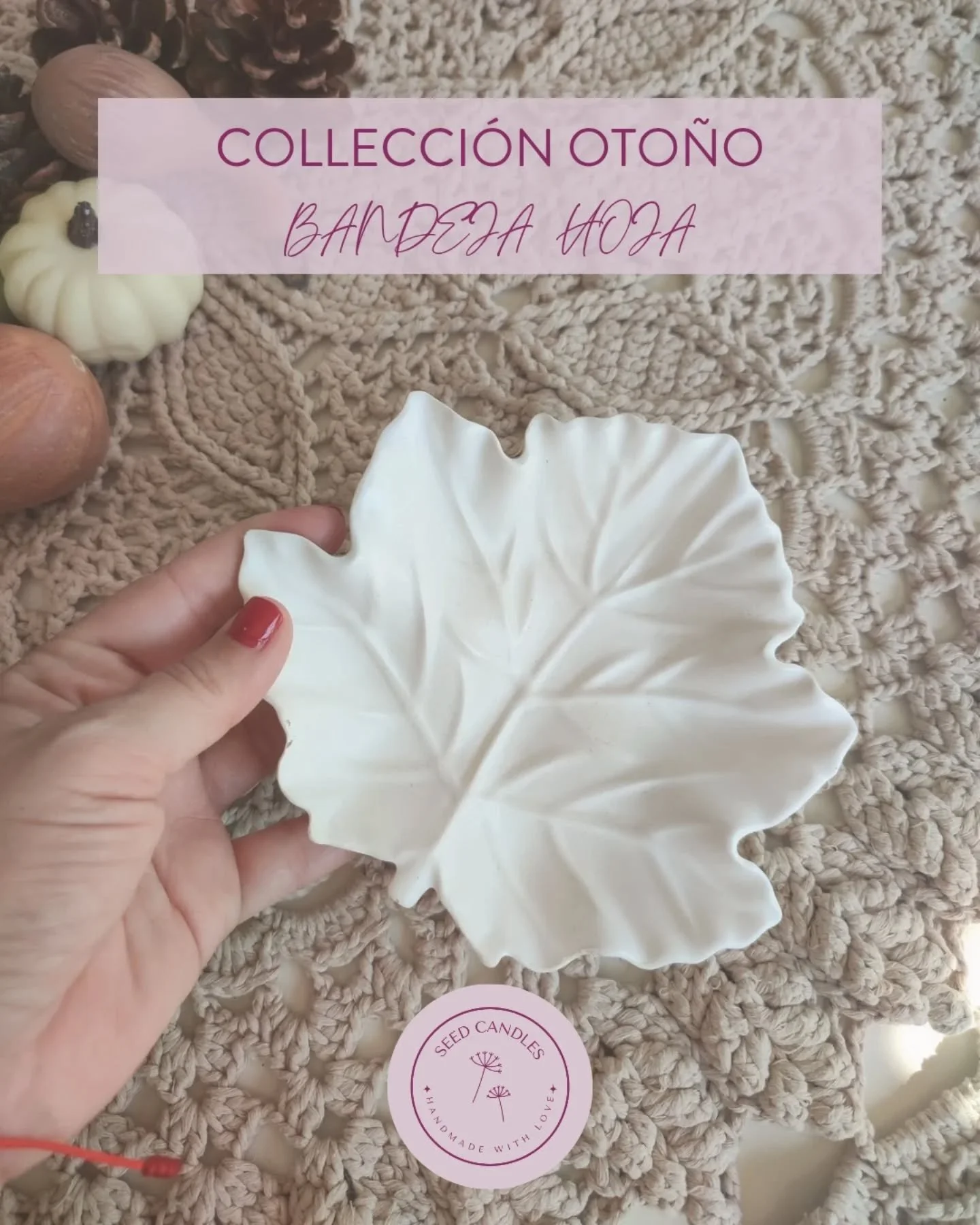 🍁 El otoño también se disfruta en los pequeños detalles…
Nuestras bandejas en forma de hoja son el lienzo perfecto para acompañar las velas de temporada: bizcocho de calabaza, bosque y café. 🌲☕🍰
Suaves to