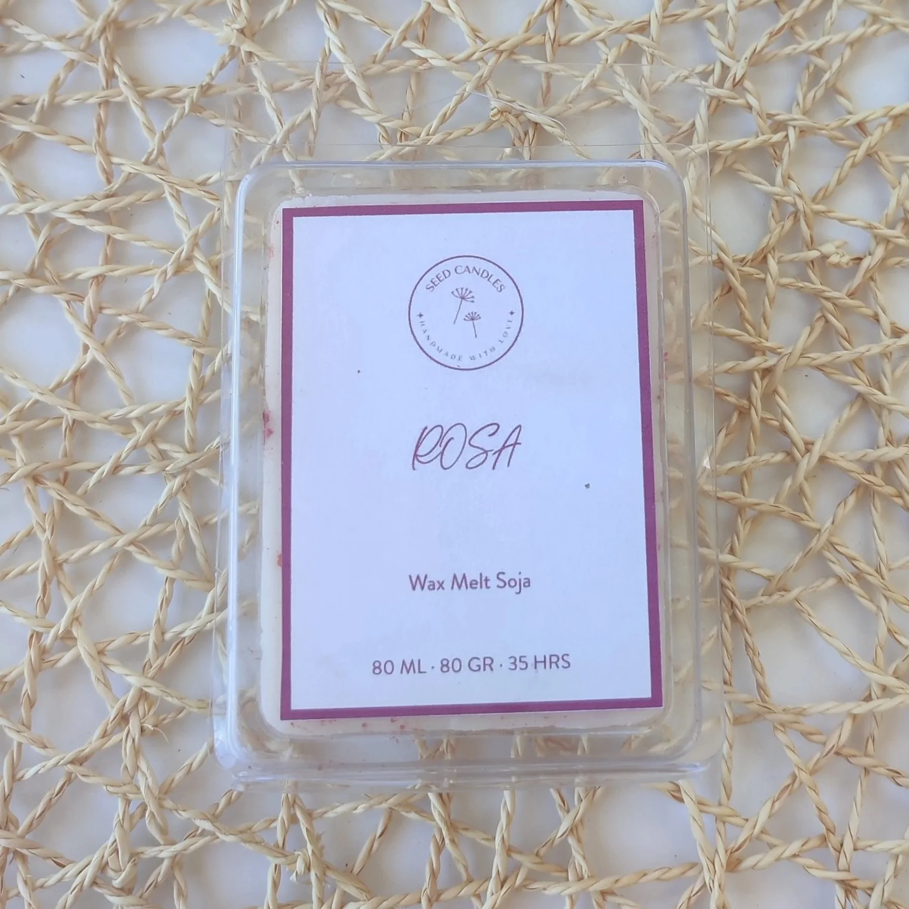 Colección Primavera_Wax Melt Rosa