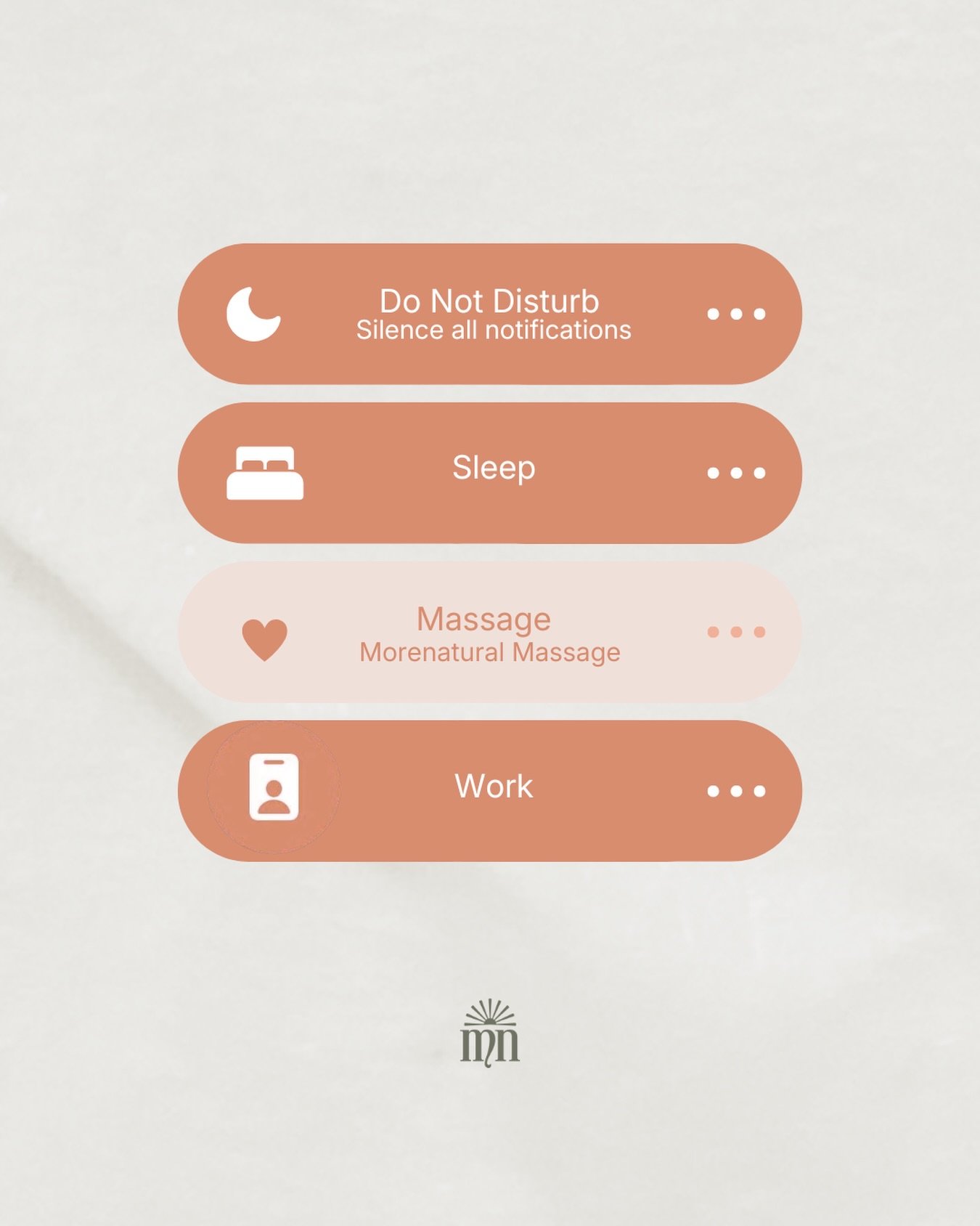 Your phone has modes for everything&hellip; but your body needs one too.

Massage mode: ON 🤍
Tension: OFF
Stress: SILENCED

If your body could choose, it wouldn&rsquo;t hesitate.
Book your reset at Morenatural Massage. ✨

#MassageMode #SelfCareRouti