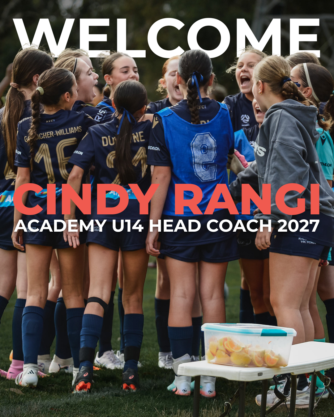 Cindy Rangi appointed U14 Academy Head Coach for 2027