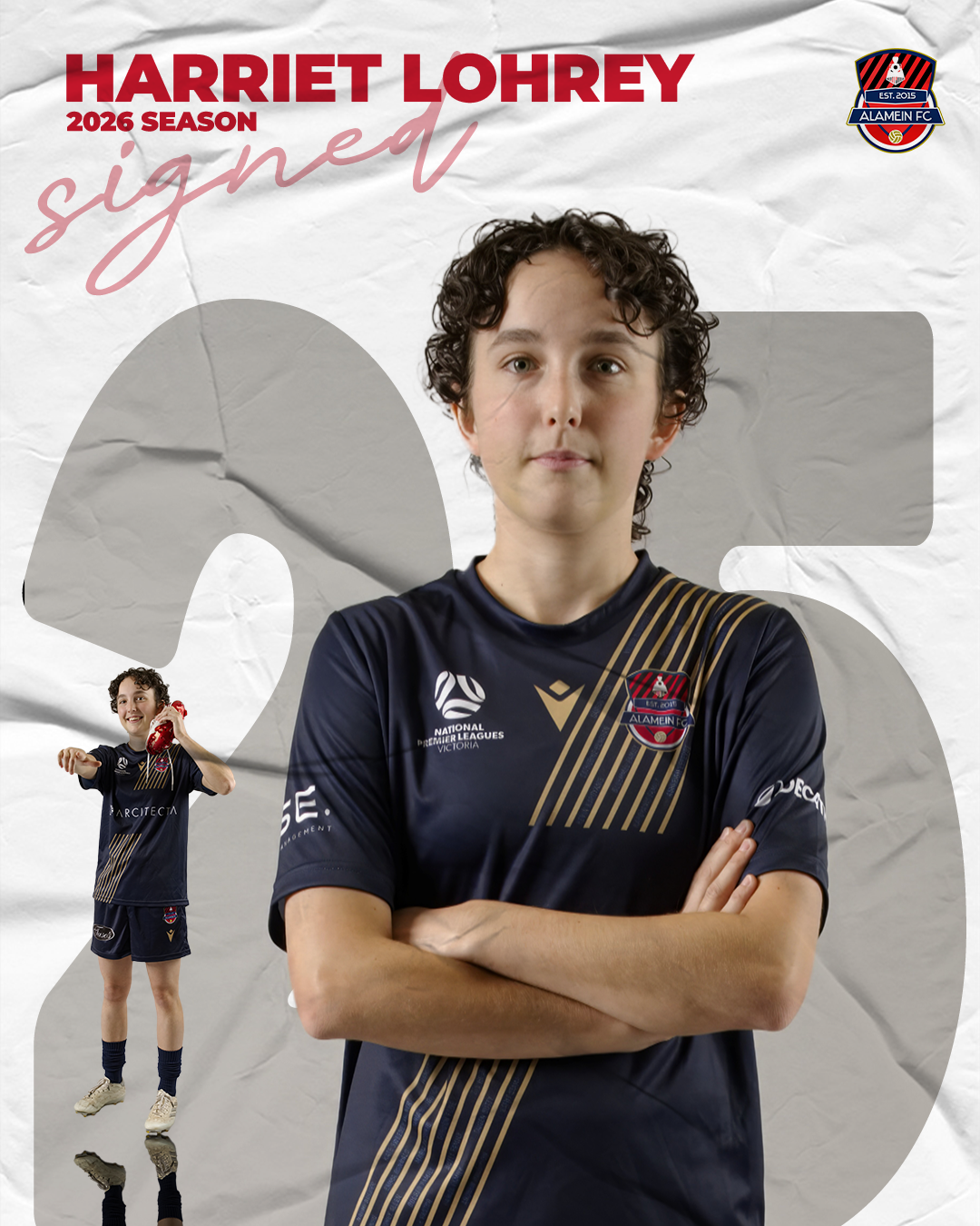 Harriet Lohrey returns to DLWR for another season! Harriet is a strong defender with a knack for getting forward late in games.

A much loved character in the dressing room, we are very excited to have ‘H’ on board for the 2026 season!