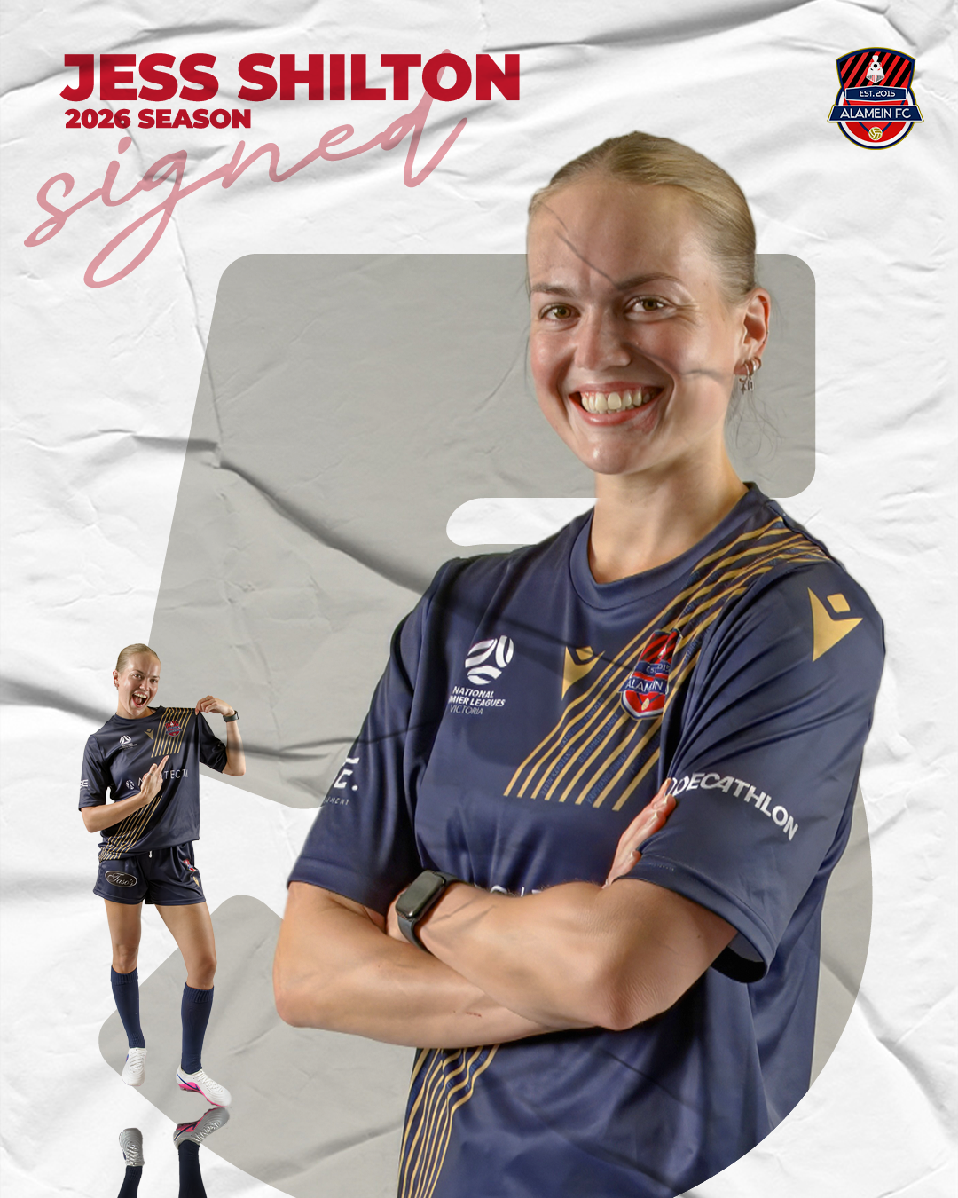 New Zealand defender Jess Shilton enters her second season with Alamein after joining the club ahead of the 2025 NPLW campaign. A centre-back by trade, she brings composure and defensive structure to the back line.
Jess previously competed in New Zea