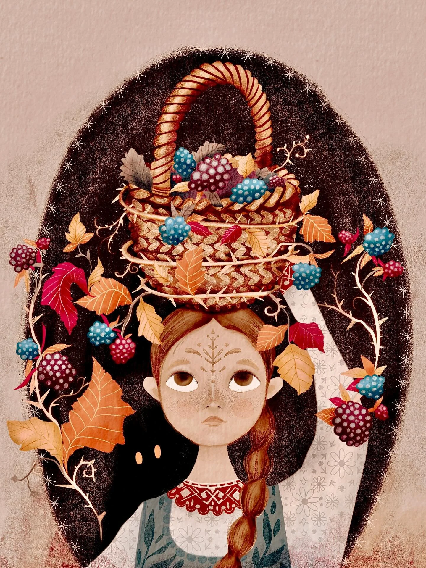 Day 5/30 of the Magical Autumn challenge 🤎💛
Thorny basket this time 🧺🍓
@alexandradikaia 
#alexandradikaia_ma