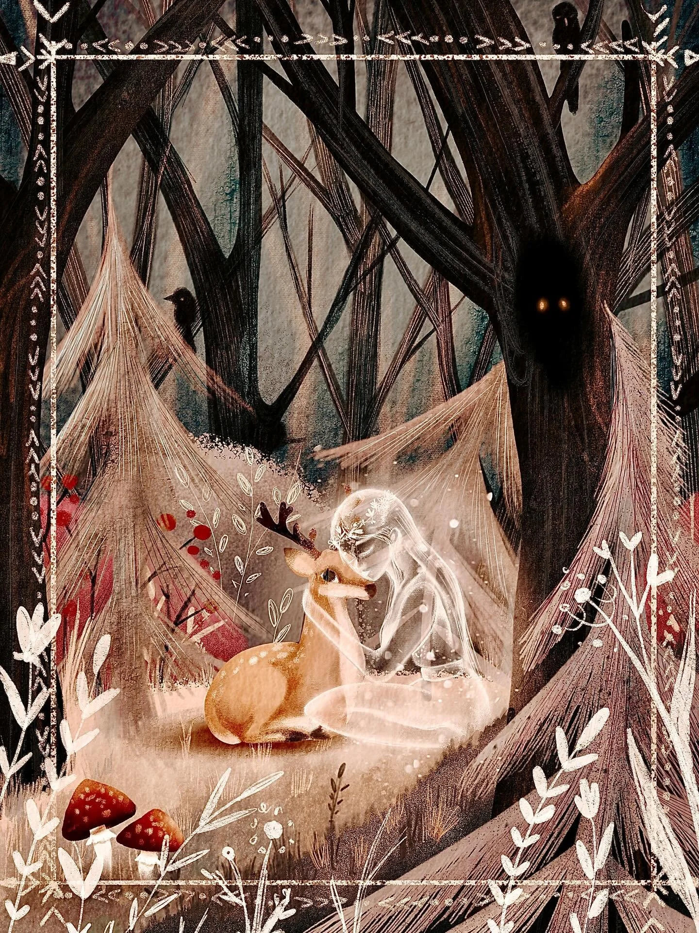 Day 6/30 of the Magical Autumn challenge.. it&rsquo;s Forest Ghost today 🖤🤍🤎
@alexandradikaia #alexandradikaia_ma