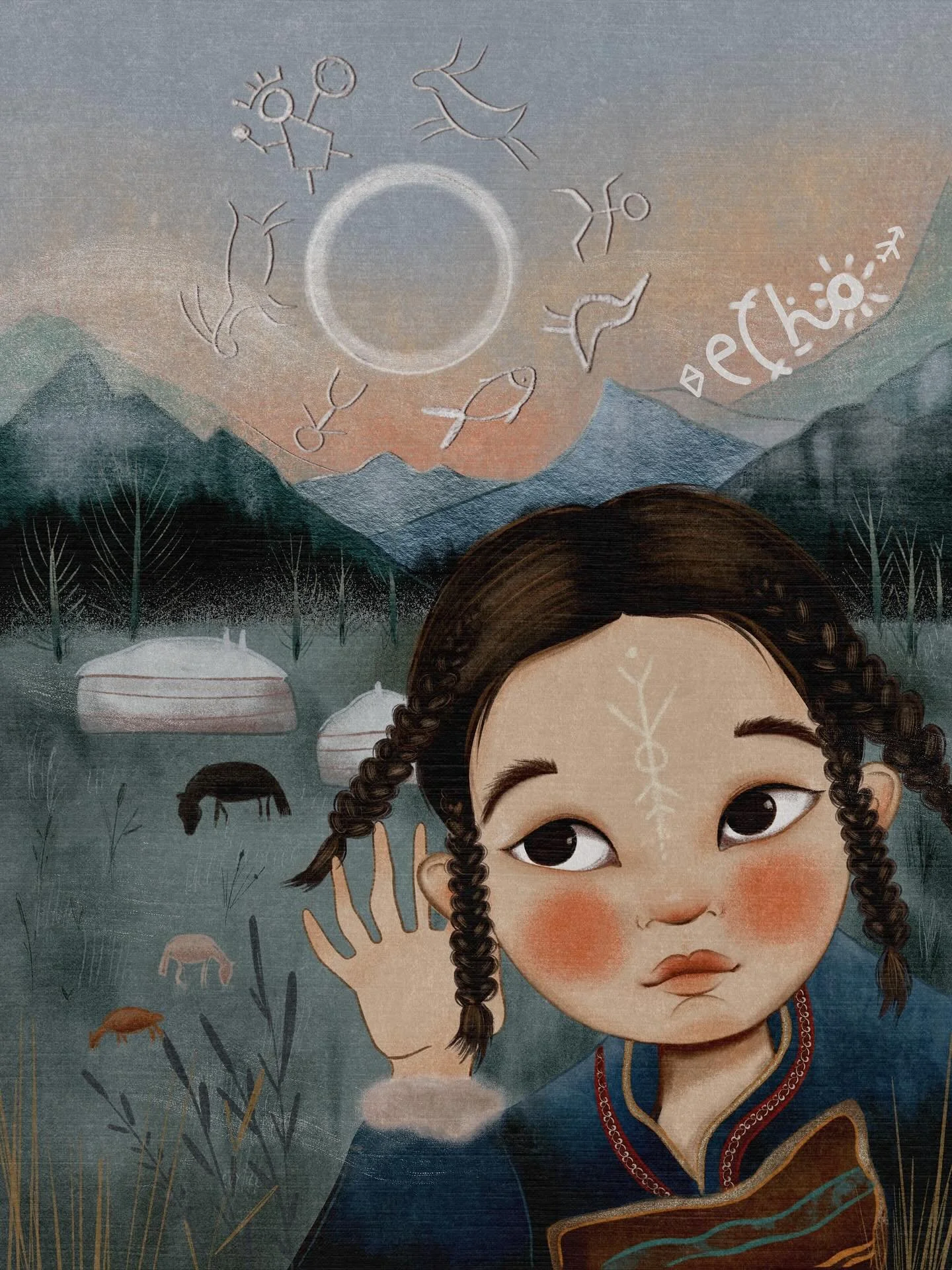 Day 2 - Echo 🍃🌬️
@folktaleweek #folktaleweek #folktaleweek2025 #folktaleweek2025echo 

@debrastyer 
@louve.draws
@matejalukezic
