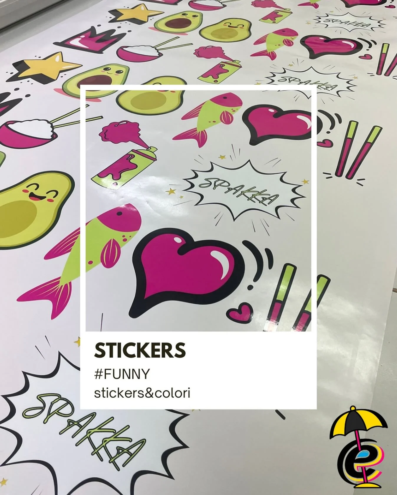 ✨ Colore che lascia il segno, dettagli che brillano! ✨

I nostri stickers pretagliati sono pronti a dare vita a ogni superficie! 💥

🎨 Colori vivaci che catturano lo sguardo

🖨️ Stampa ad alta definizione per dettagli nitidissimi

✂️ Pretagliati pe