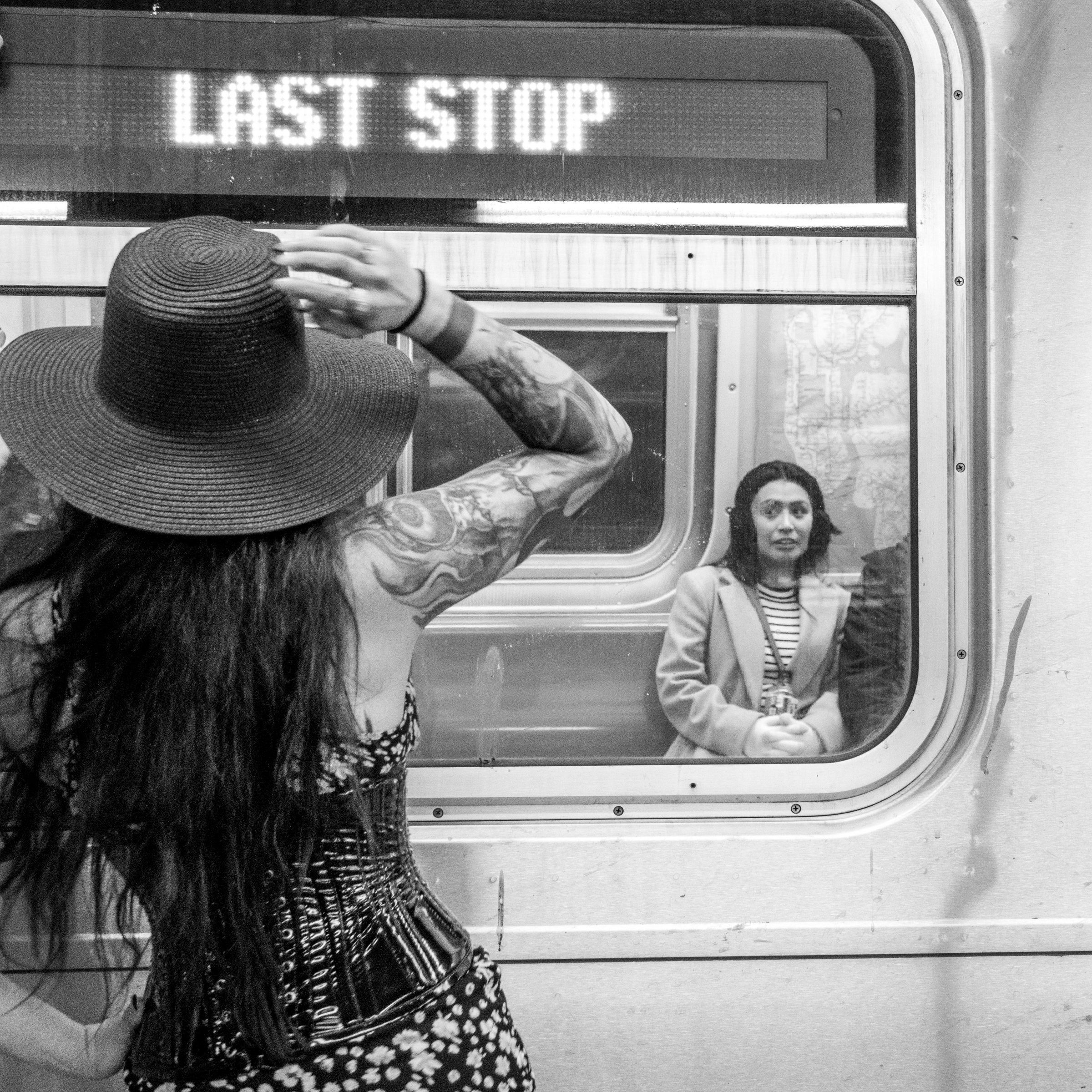 Is this out stop - last stop on the train, hon