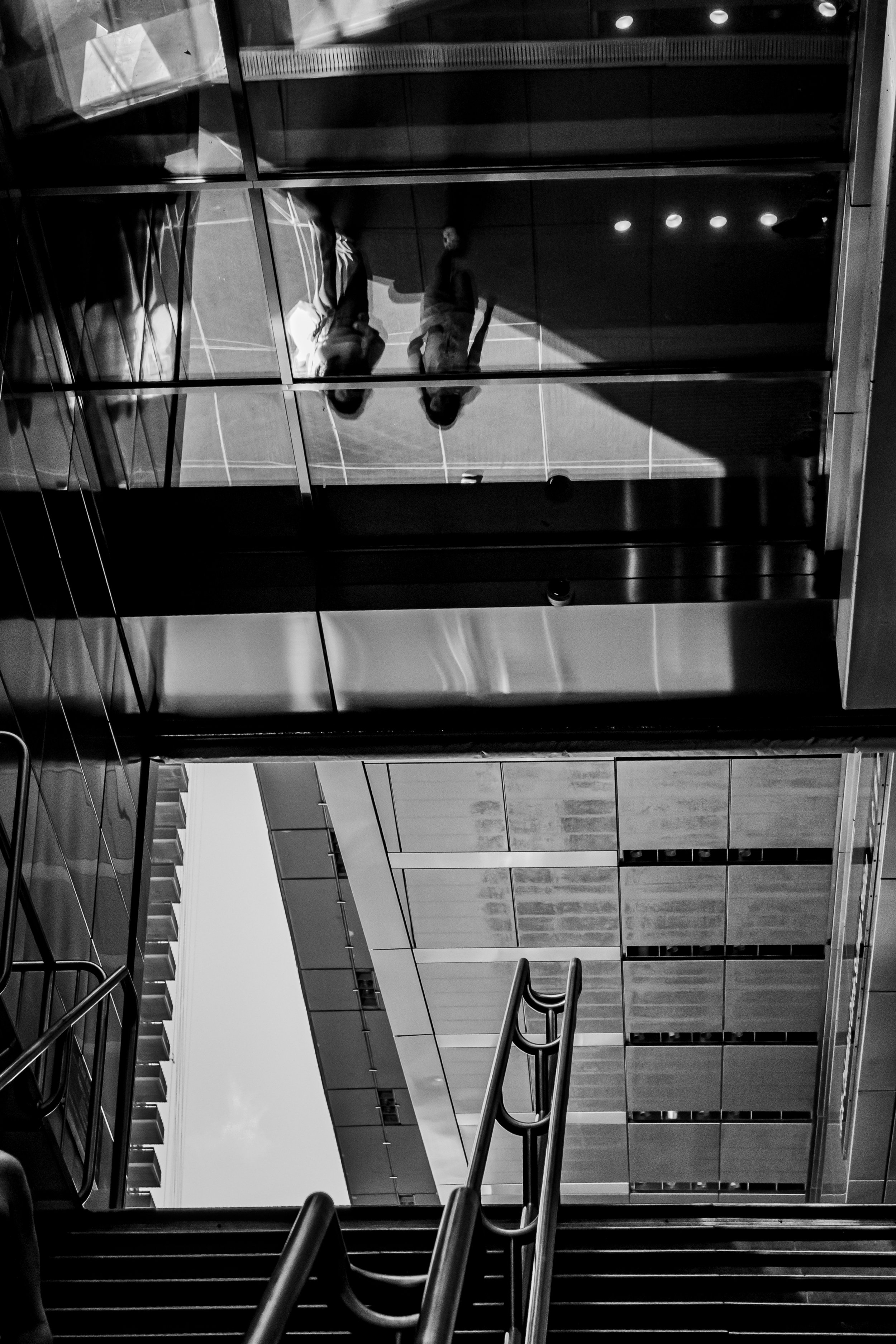 Coming out of the Subway in Manhattan
