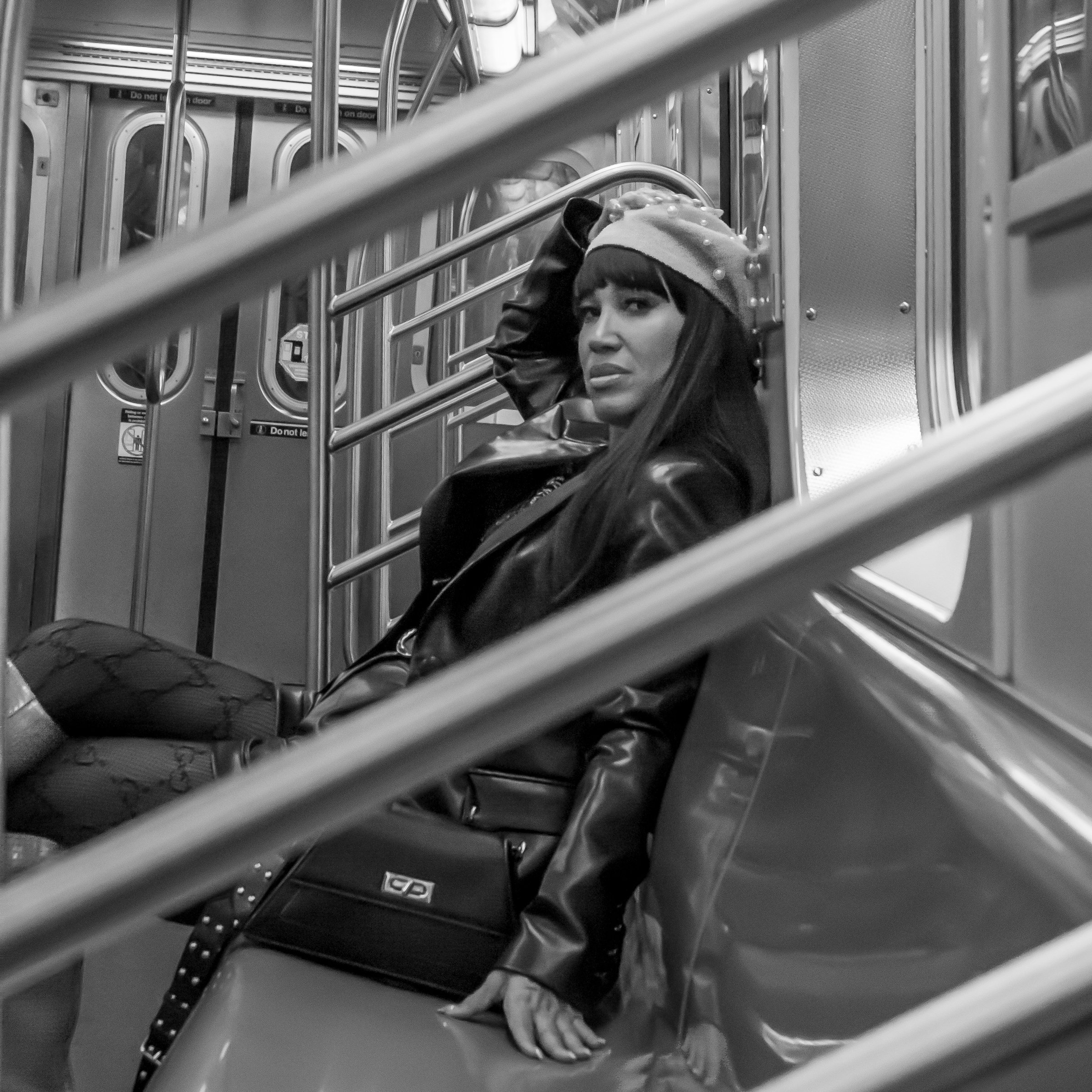 Life underground - fashion on the subway train