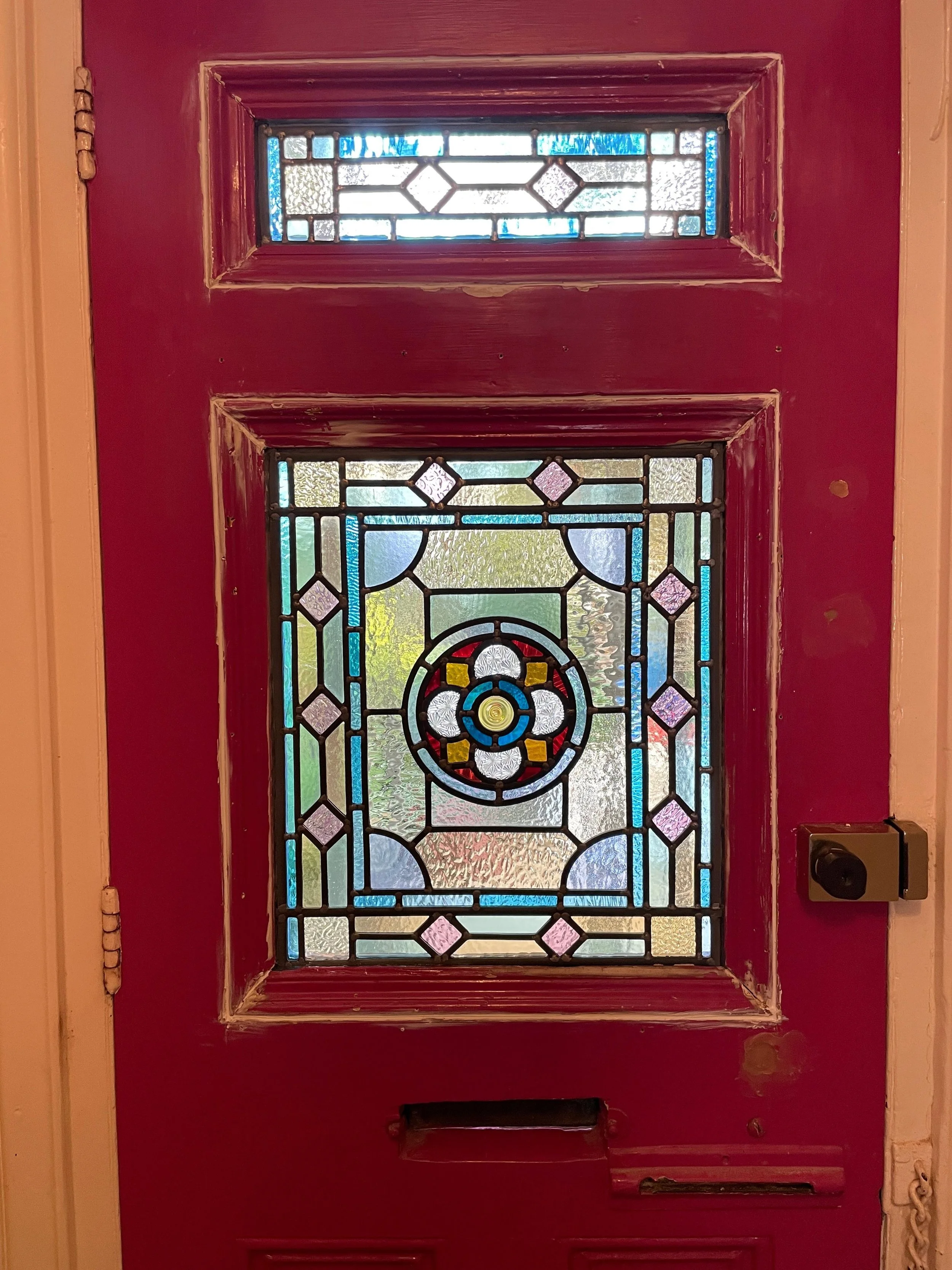 rescue panel resized to fit and additional matching panel designed and made for front door