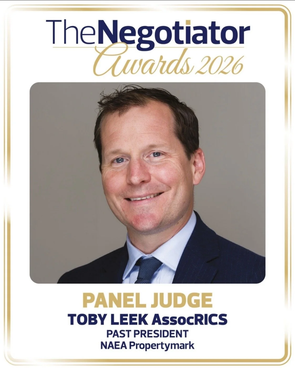 The Negotiator awards judge 2026