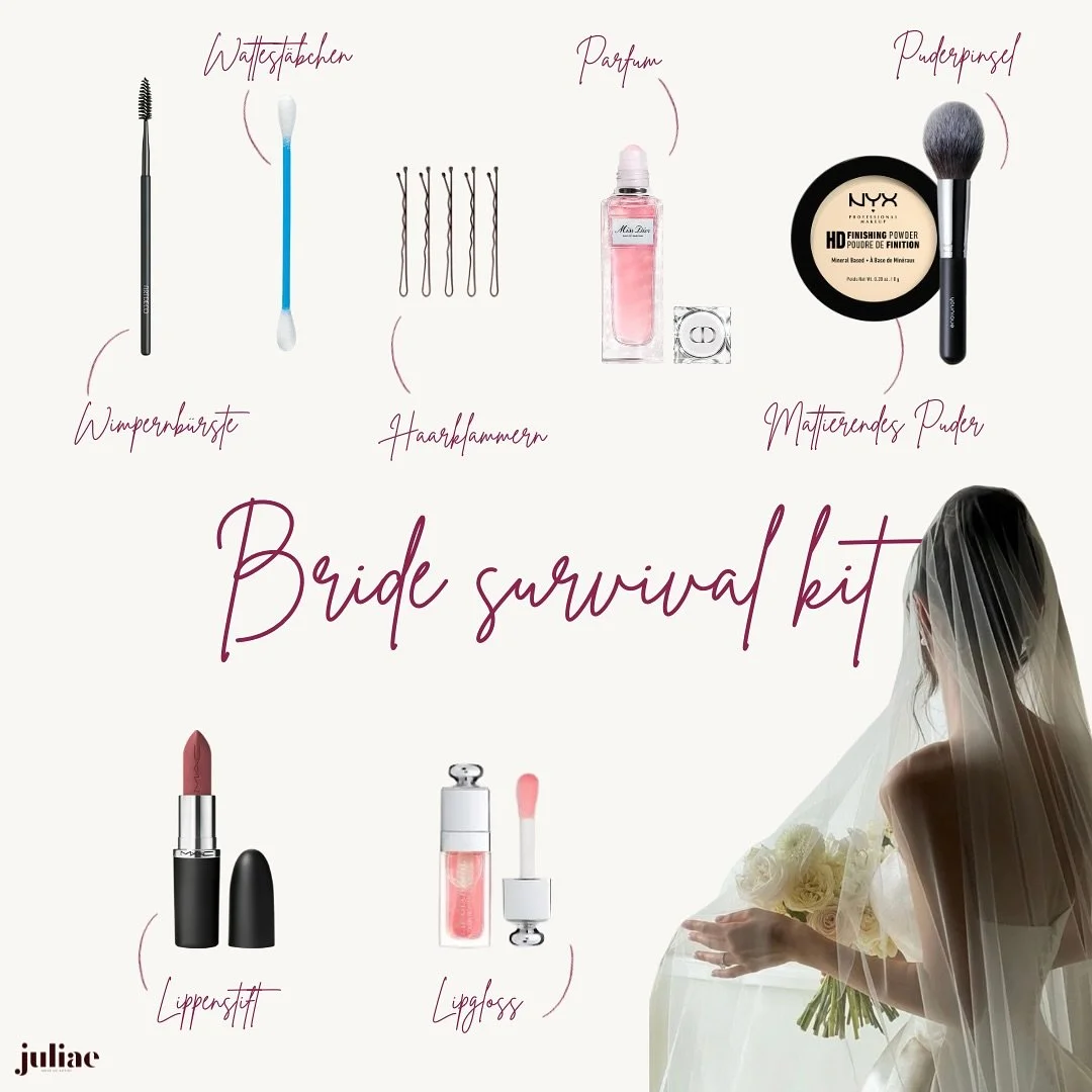 Ein Hochzeitstag geht oft lang und bis in die fr&uuml;hen Morgenstunden 💃🏼 (auch wenn er meist sehr kurzweilig erscheint). Da sollte das Make-Up langanhaltend sein und den ganzen Tag gut aussehen. Nichtsdestotrotz k&ouml;nnen u.a. Tr&auml;nen, Hitz