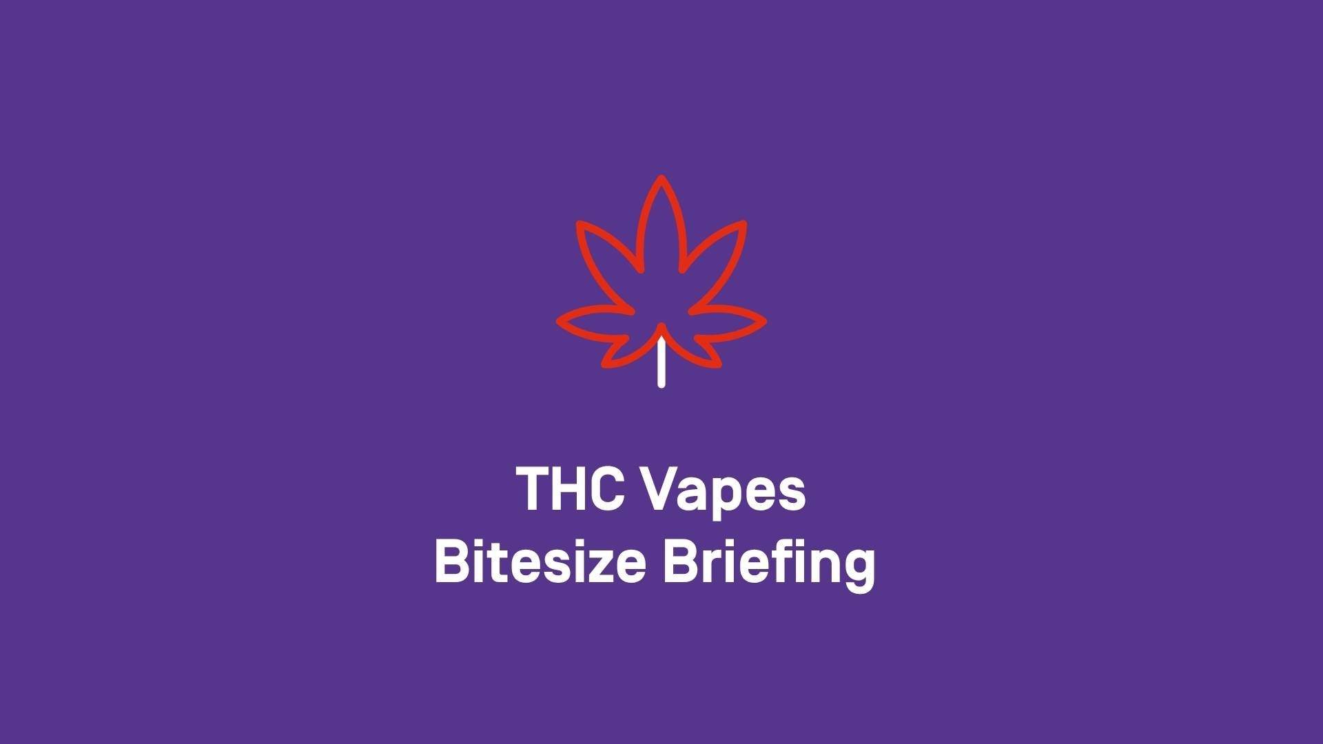 THC Vapes Bitesize Briefing - Salford