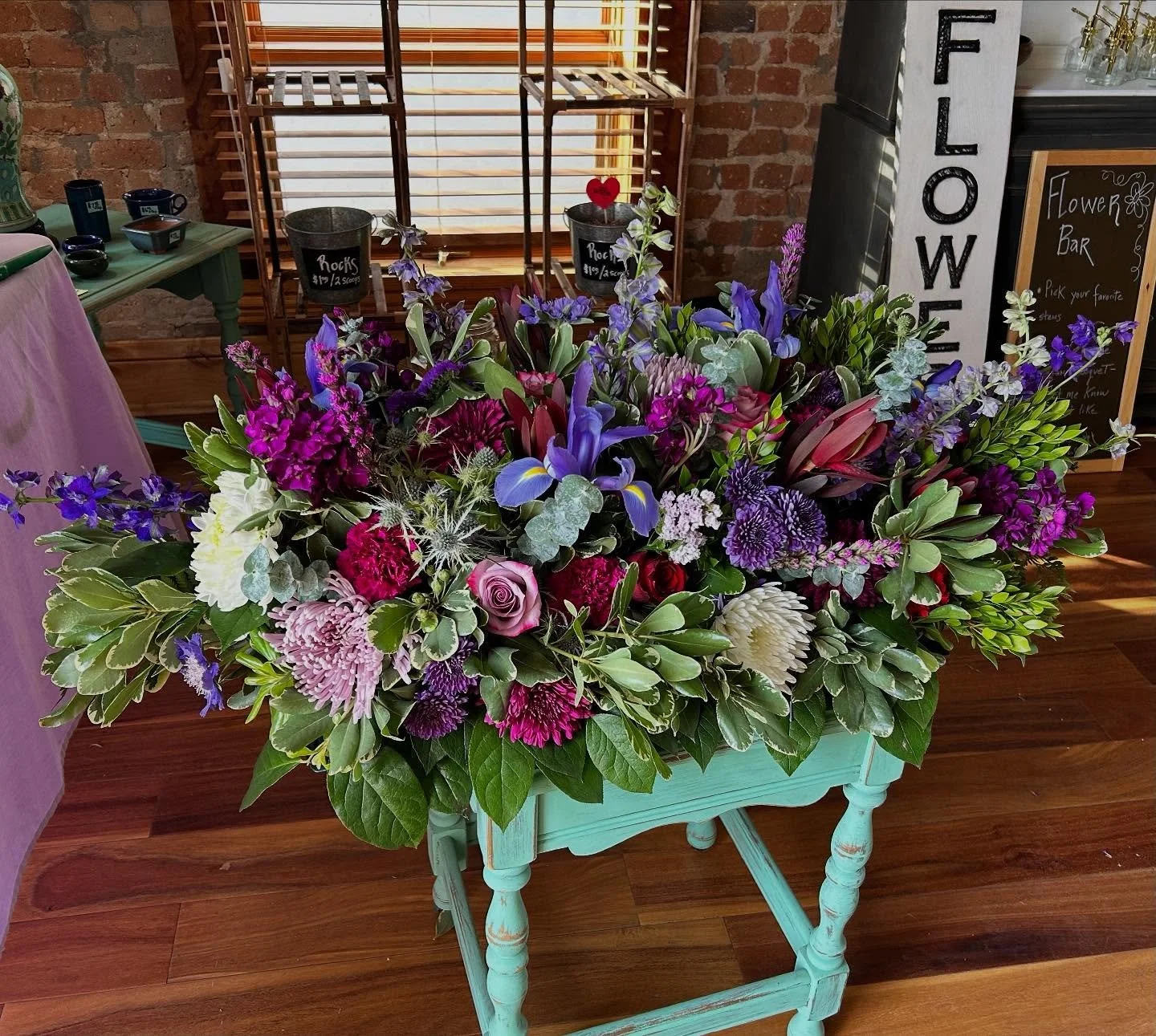 This was the first casket spray I&rsquo;ve made. I knew as a florist I&rsquo;d be booking weddings but never imagined what it would feel like to be trusted to create for a funeral or memorial service. It&rsquo;s so beautiful.