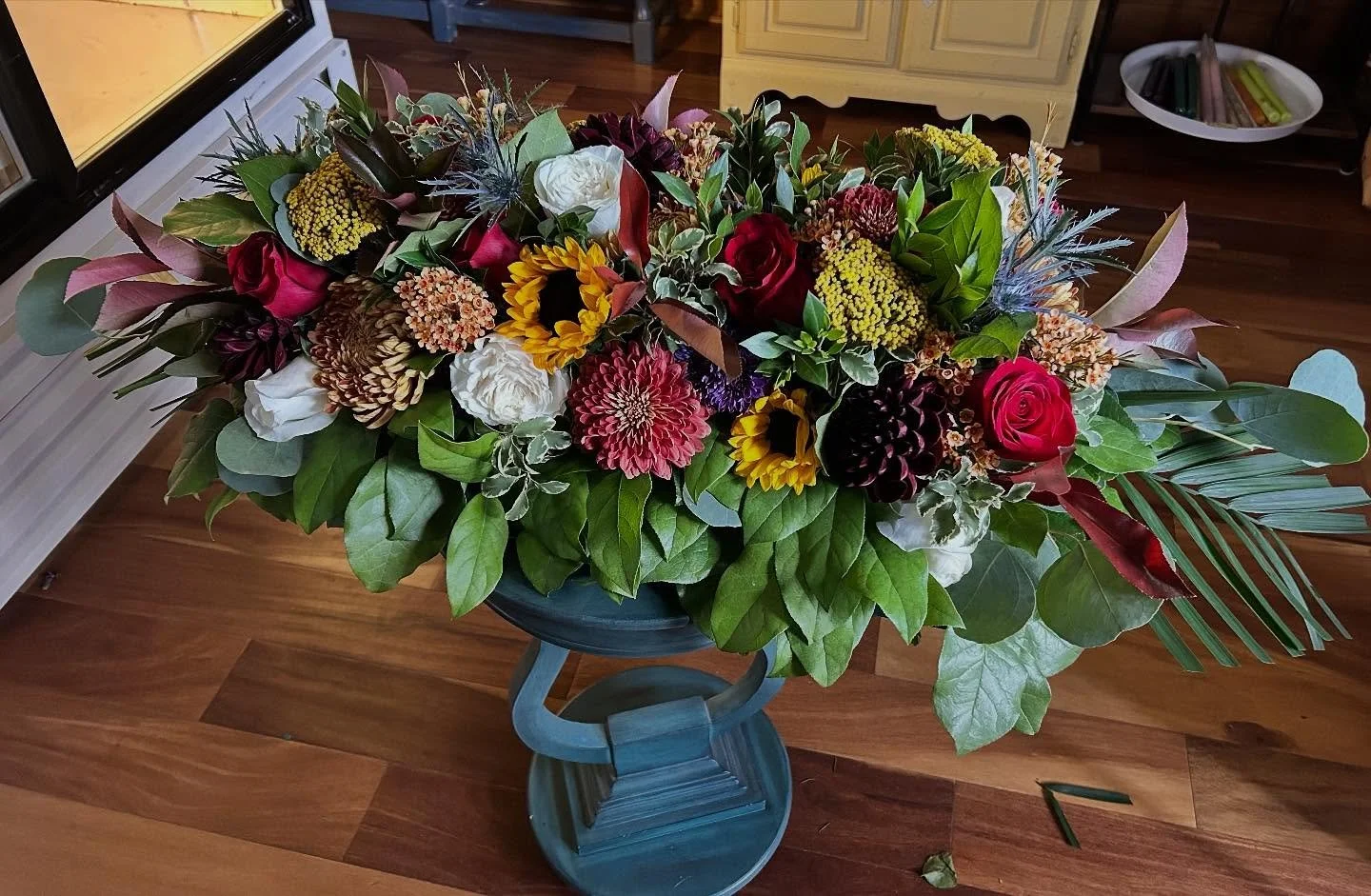 Here are a couple more casket sprays I recently made. Getting more familiar with creating larger floral pieces and cherishing the opportunity to honor the person who passed away.