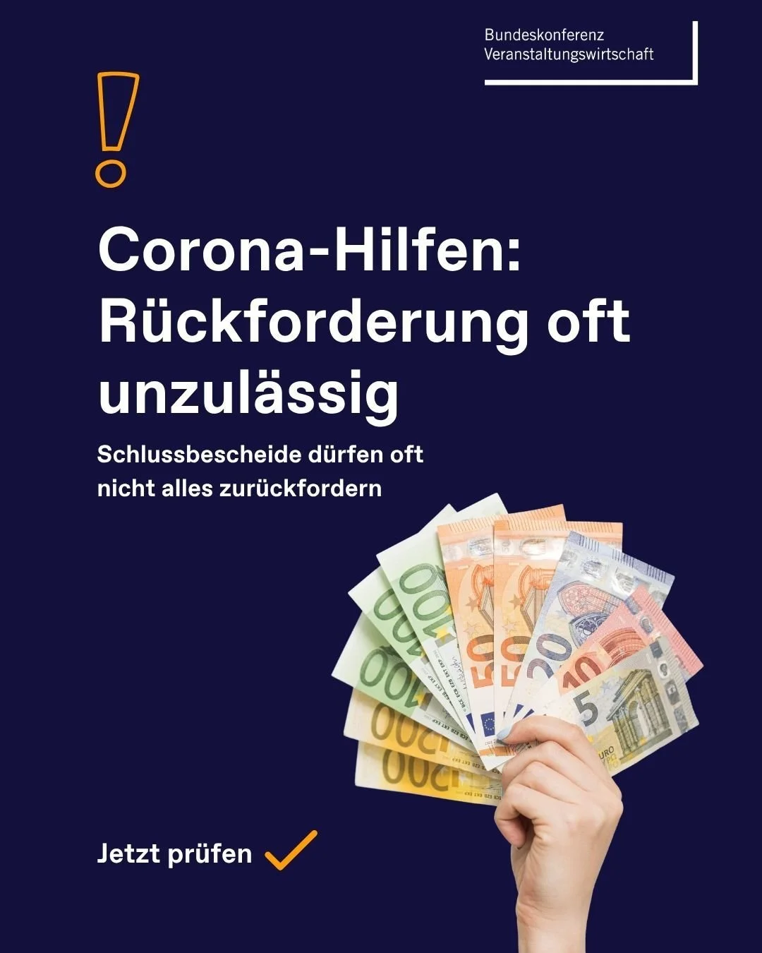 Wichtiger Hinweis f&uuml;r viele Unternehmen ⚠️

Du hast einen R&uuml;ckforderungsbescheid zu Corona-Hilfen bekommen?

👉 Das bedeutet nicht automatisch, dass er korrekt ist.

Ein aktueller Fachbeitrag zeigt:
❗ Oft darf nicht die gesamte F&ouml;rderu