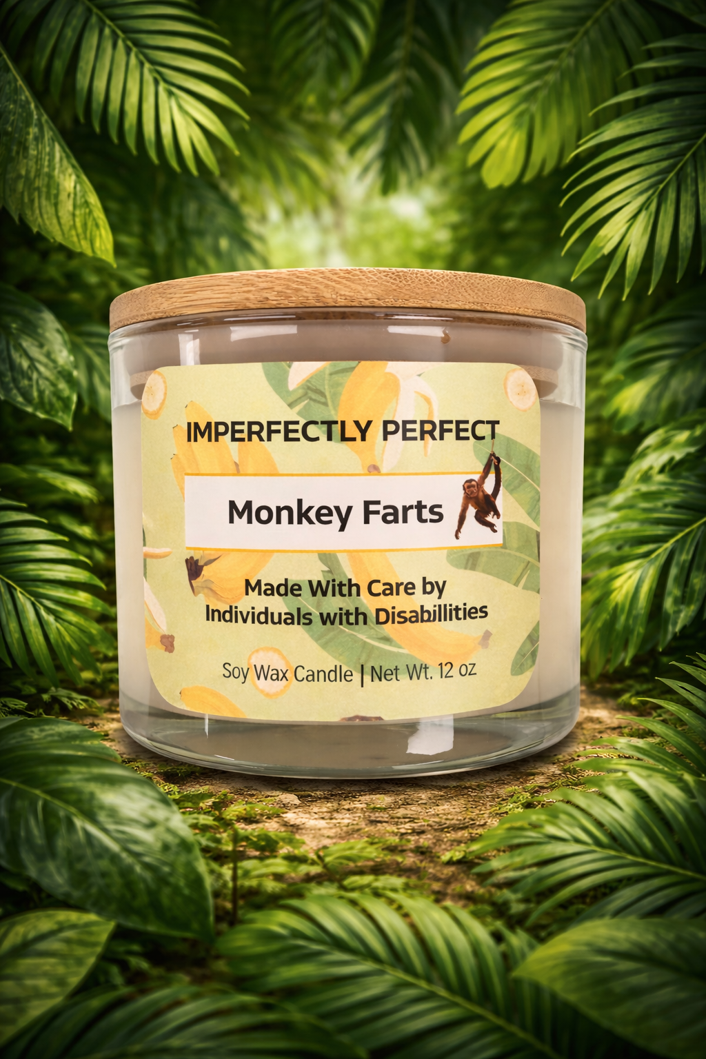 Monkey Farts Wickless Candle