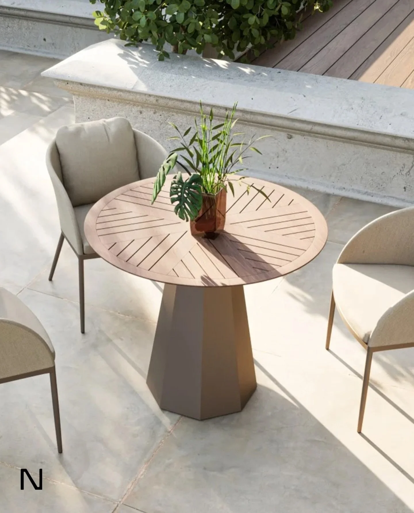 The Tori dining table stands out with its offbeat and sculptural silhouette. It becomes everyone&rsquo;s favorite place to gather for casual conversation. Suitable for indoor or outdoor spaces 🌱

#nuansdesign #cafetable #patiodesign #bayareadesign #