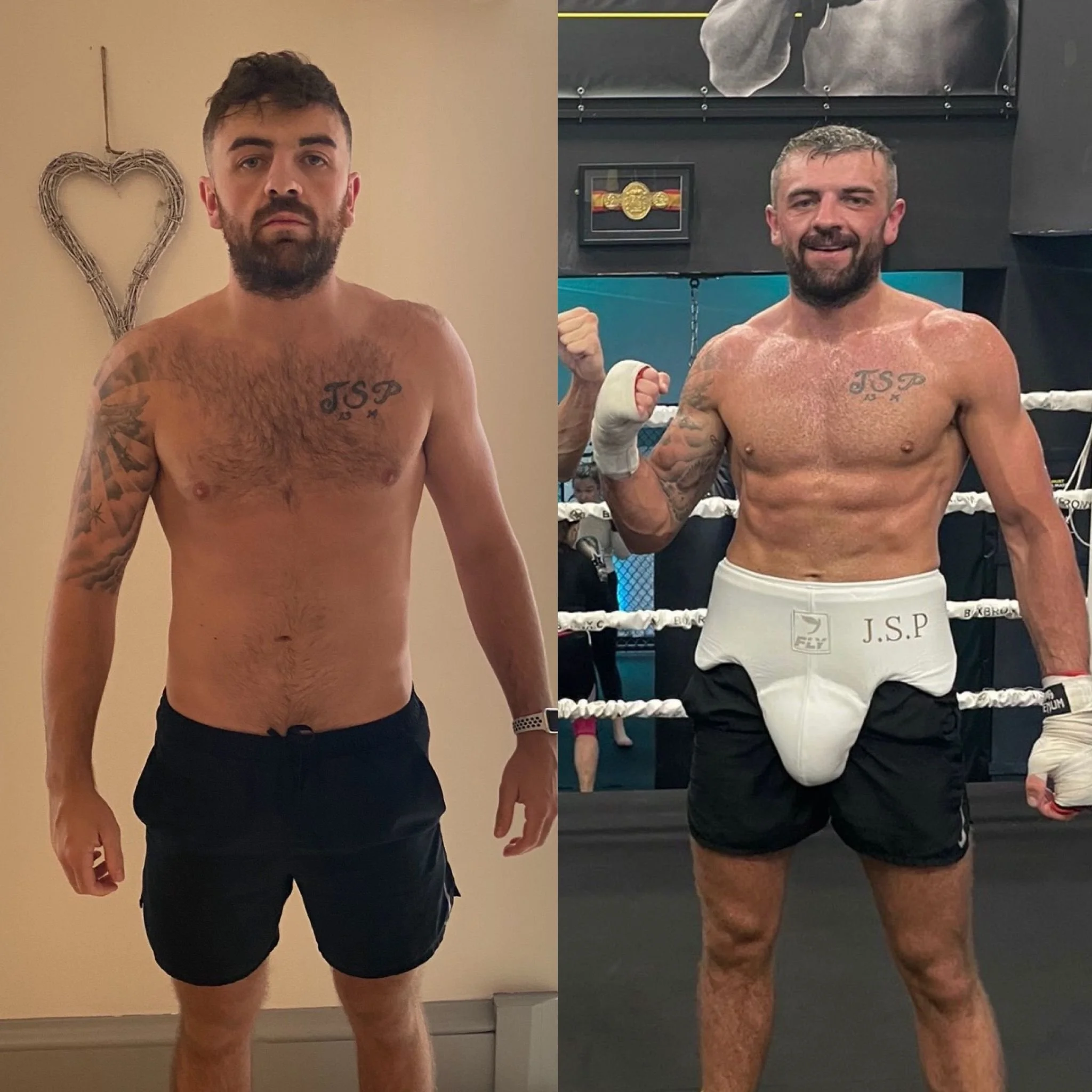 Client transformation result online strength and conditioning coaching programme Adam Lusby 