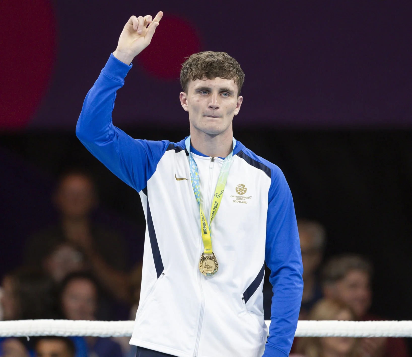 Commonwealth Gold Medalist boxer Sam Hickey who Adam Lusby coaches