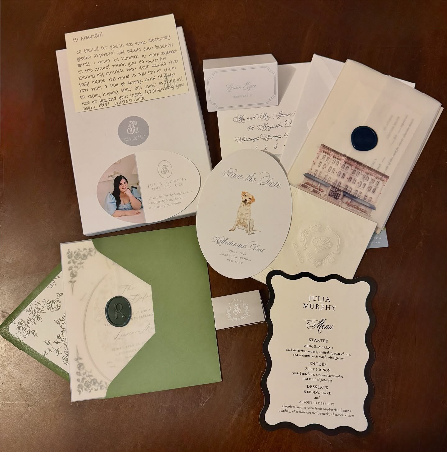 Stationery and signage are the first glimpse your guests get into your wedding story.
They set the tone, tell the story, and tie everything together.

The paper goods you choose, from your save the dates and invitations to your day of menus and signa